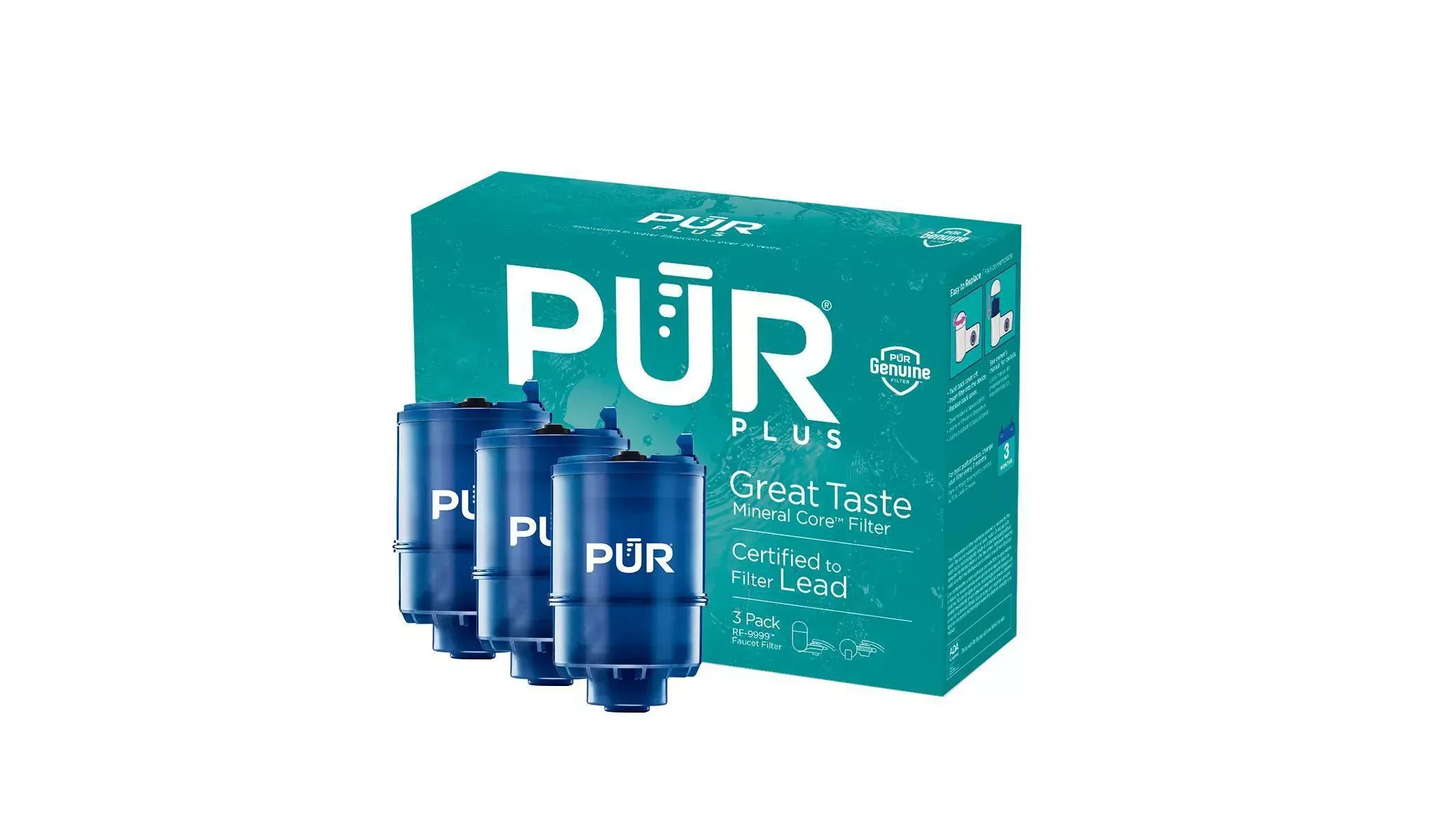 pur-plus-3pk-faucet-mount-water-replacement-filter-rf99993-rebel PUR PLUS 3pk Faucet Mount Water Replacement Filter RF99993 – REBEL