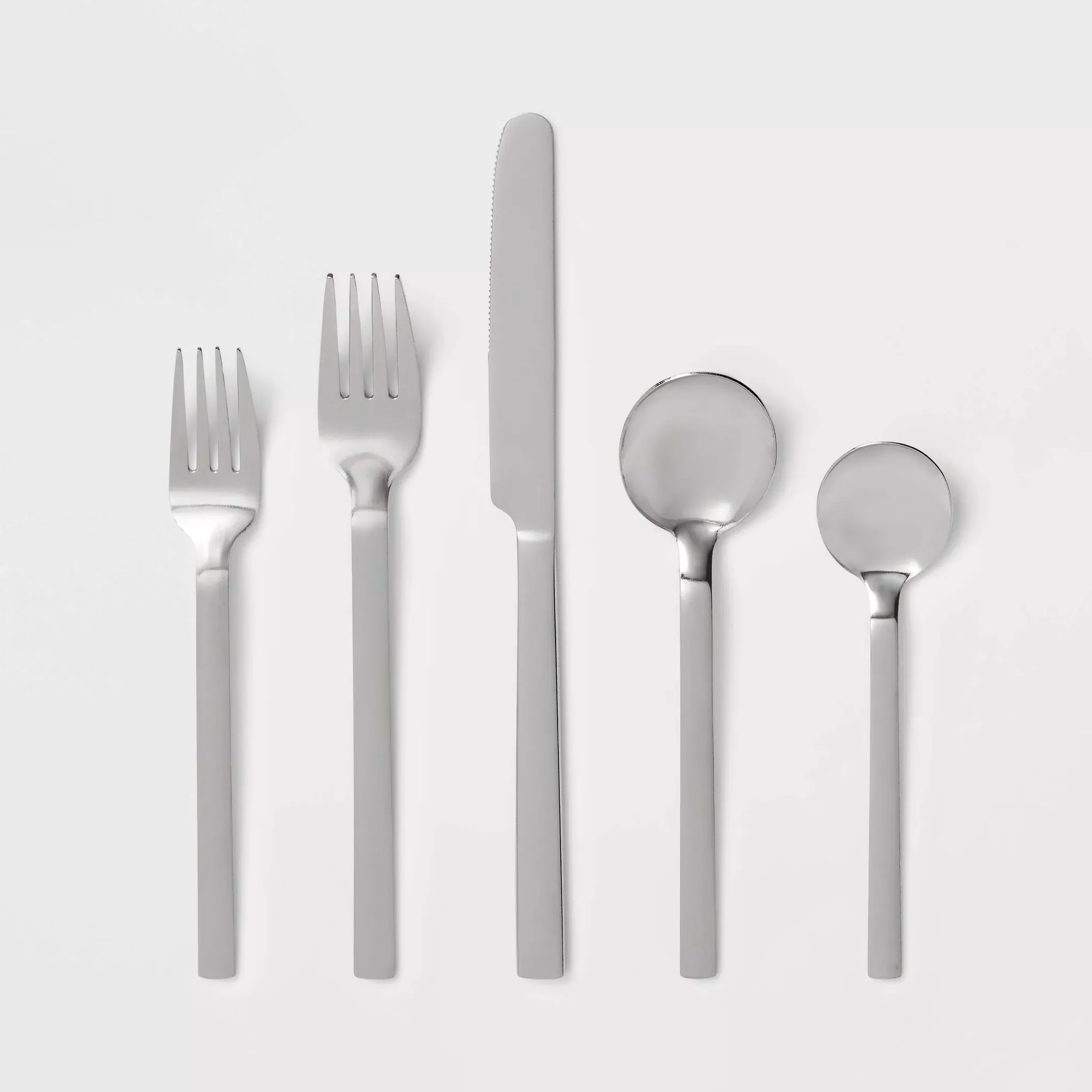 room-essentials-30pc-squared-straight-flatware-set-with-caddy-rebel Room Essentials 30pc Squared Straight Flatware Set with Caddy – REBEL