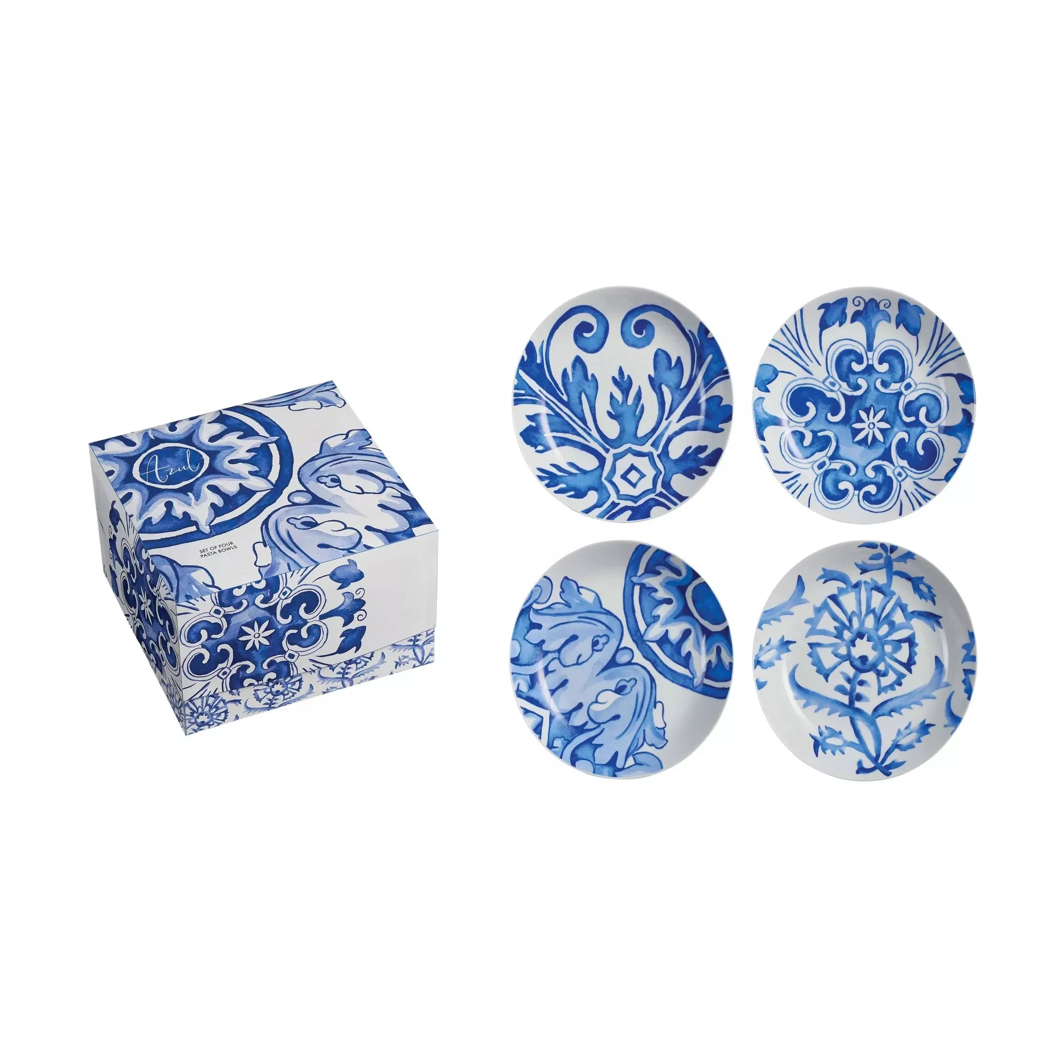 rosanna-20oz-set-4-azul-pasta-bowls-rebel Rosanna 20oz. Set of 4 Azul Pasta Bowls – REBEL