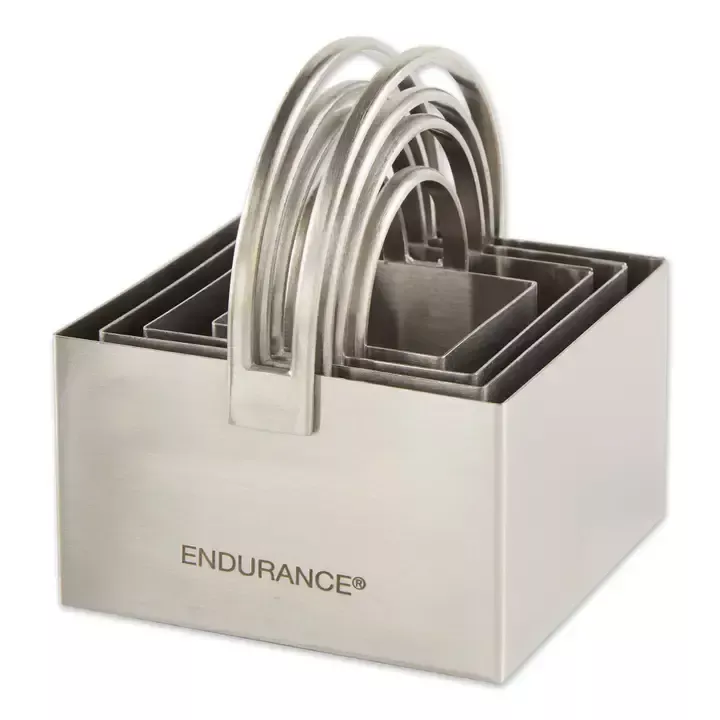rsvp-endurance-square-biscuit-cutters-plain-set-4 RSVP Endurance Square Biscuit Cutters - Plain (set of 4)