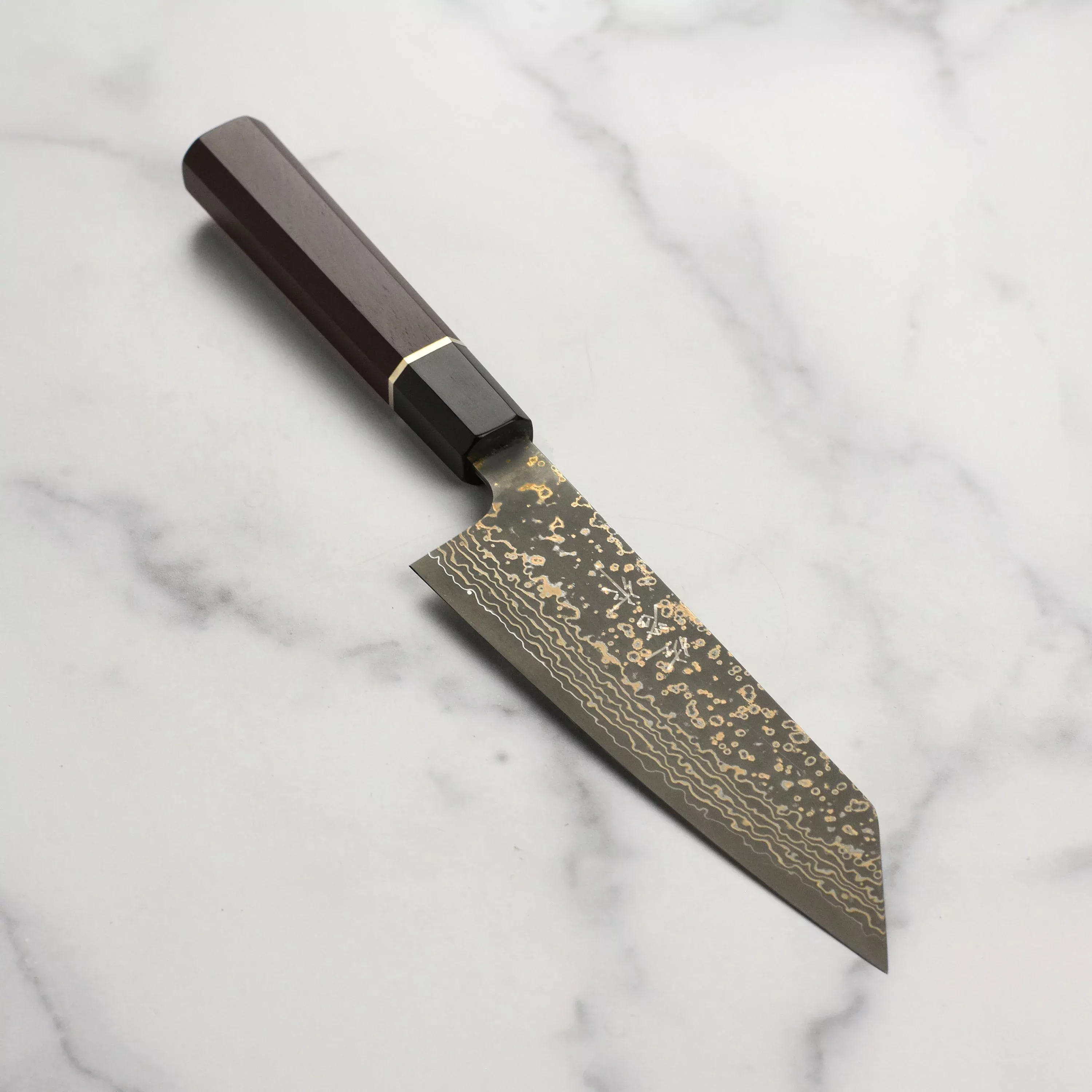 saji-black-gold-damascus-6-7-bunka Saji Black Gold Damascus 6.7" Bunka