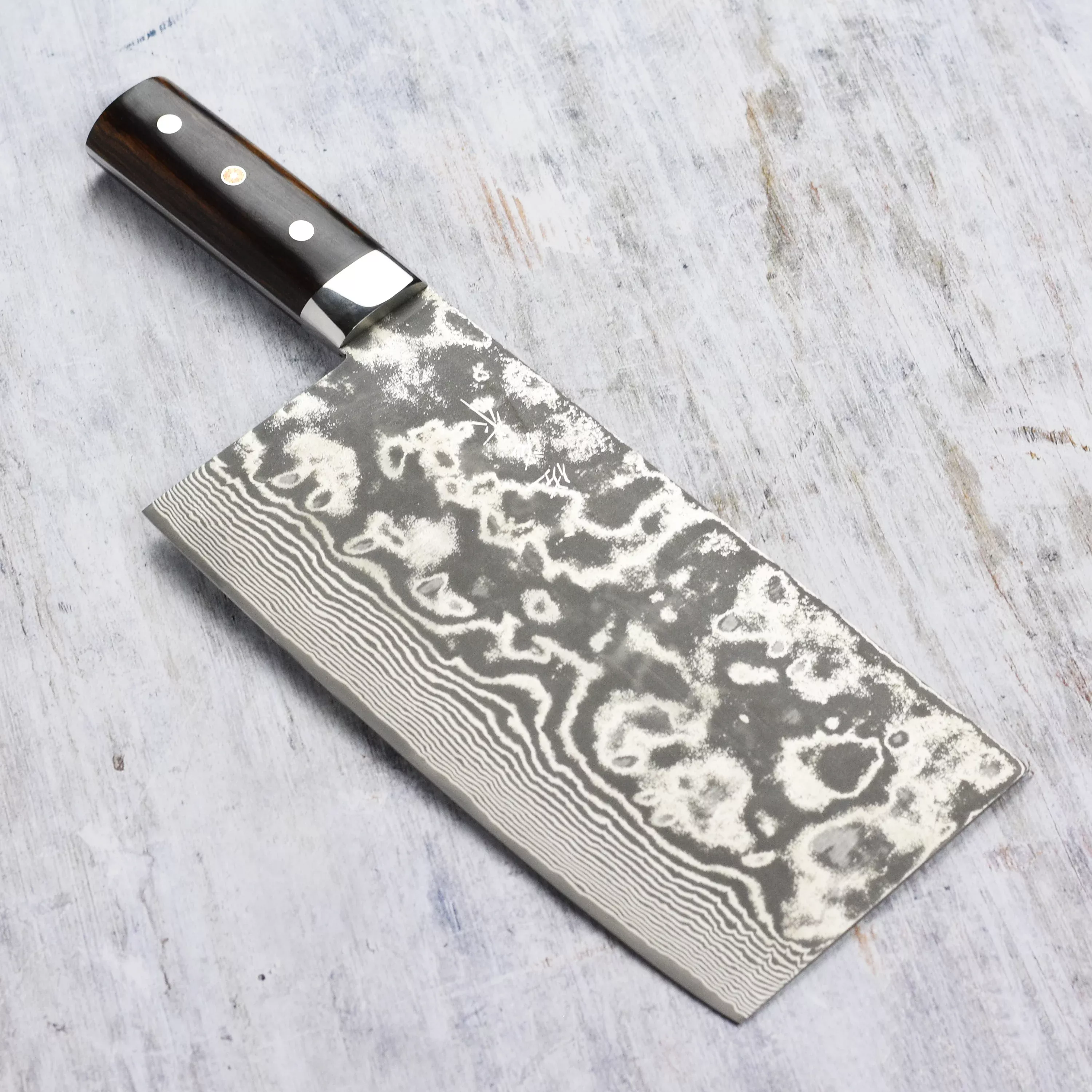 saji-sg2-black-damascus-chinese-cleaver-220mm-8-6-chuka-bocho Saji SG2 Black Damascus Chinese Cleaver 220mm (8.6") Chuka Bocho