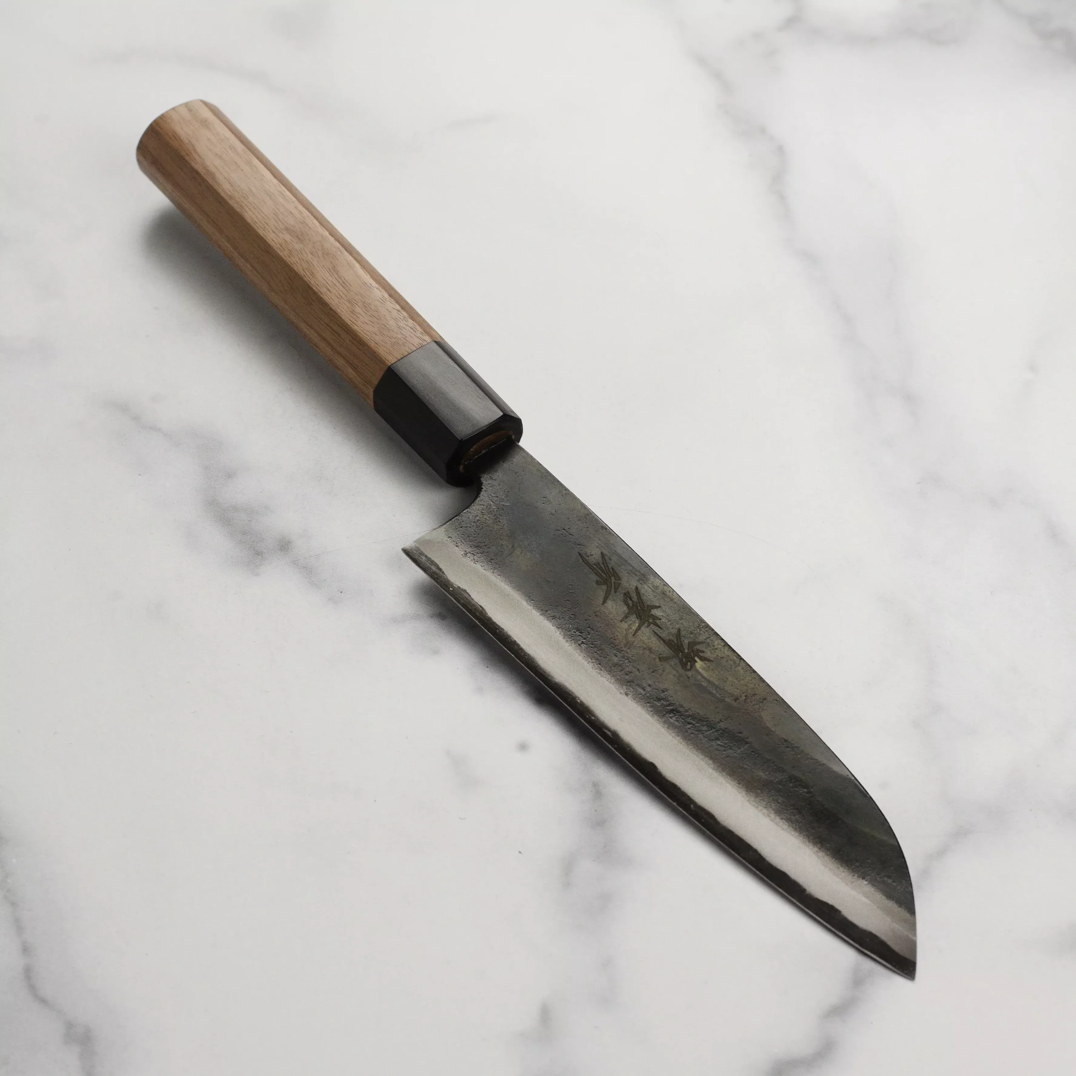 sakai-takayuki-blue-carbon-steel-santoku-knife-6-7 Sakai Takayuki Blue Carbon Steel Santoku Knife, 6.7"