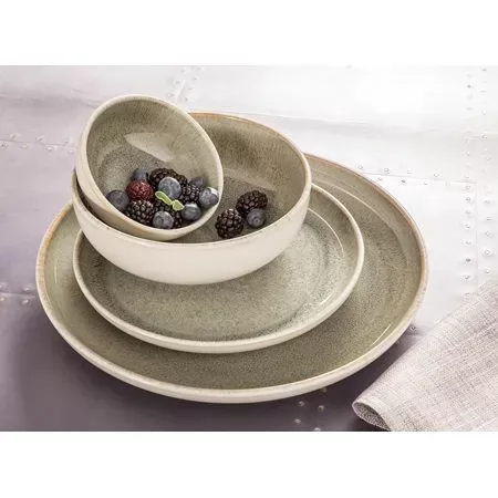 sango-16pc-stoneware-resona-dinnerware-set-green-by-sango-rebel Sango 16pc Stoneware Resona Dinnerware Set - Green by Sango – REBEL