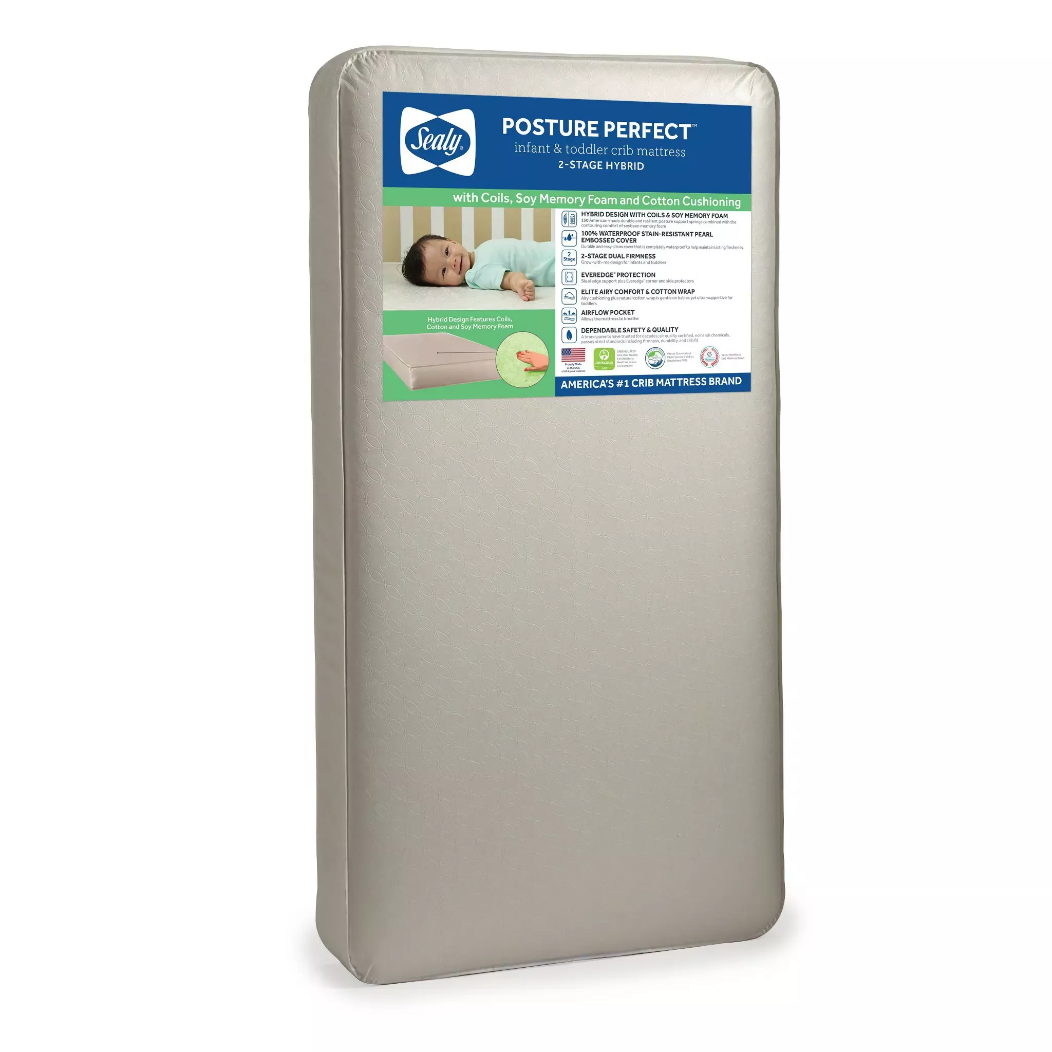 sealy-posture-perfect-2-stage-crib-mattress-rebel Sealy Posture Perfect 2-Stage Crib Mattress – REBEL