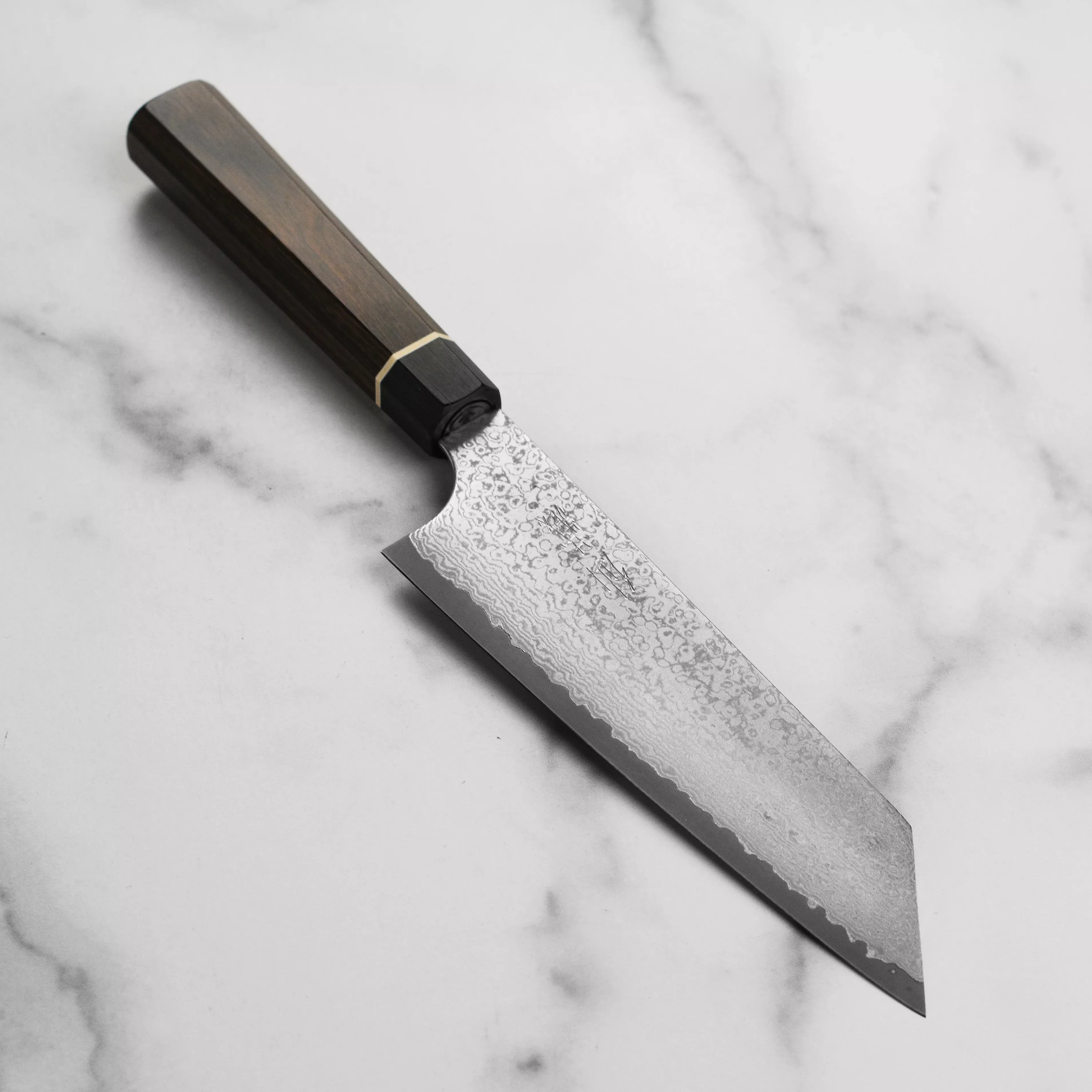 senzo-black-damascus-bunka-knife-6-5 Senzo Black Damascus Bunka Knife - 6.5"