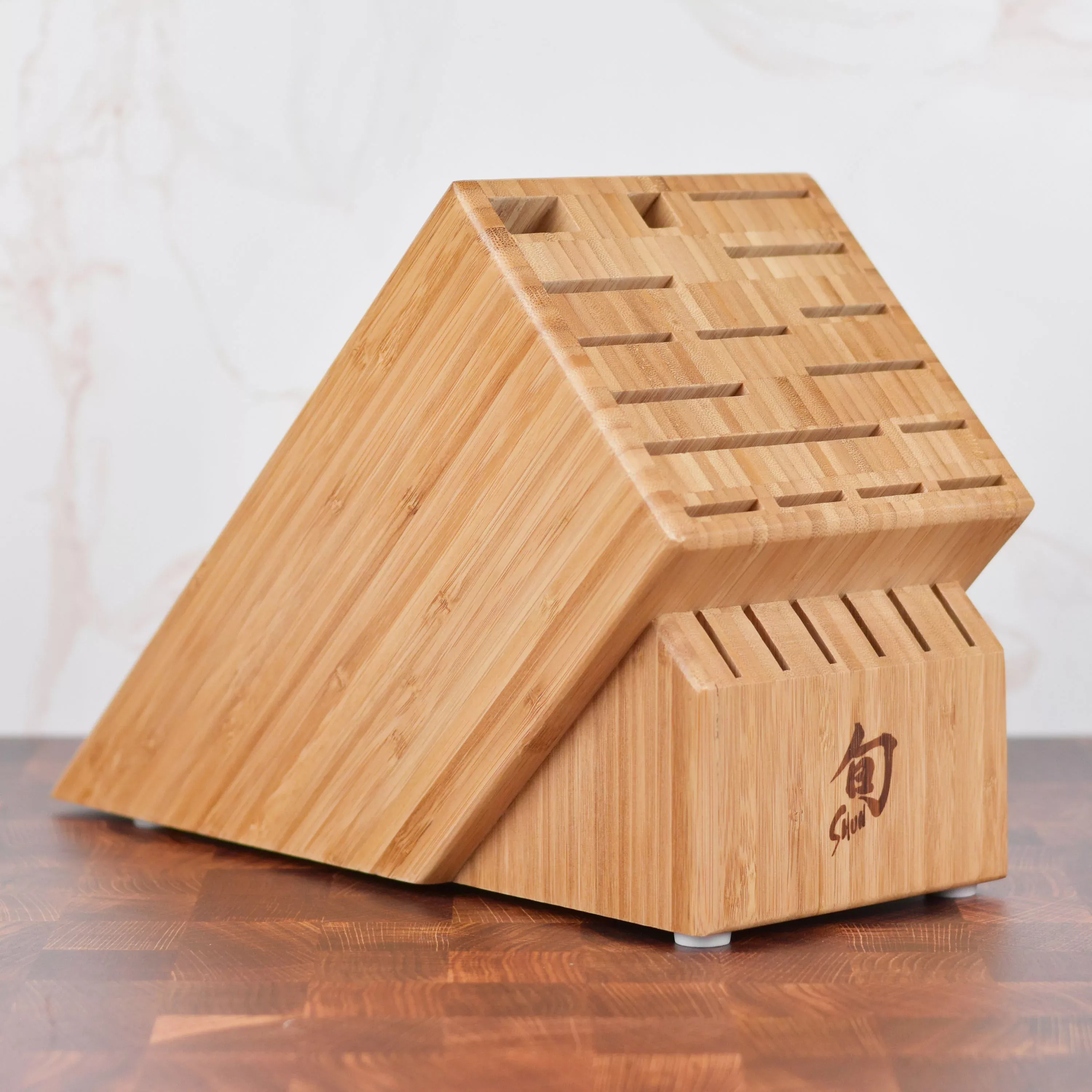 shun-bamboo-knife-block-22-slot Shun Bamboo Knife Block - 22 Slot