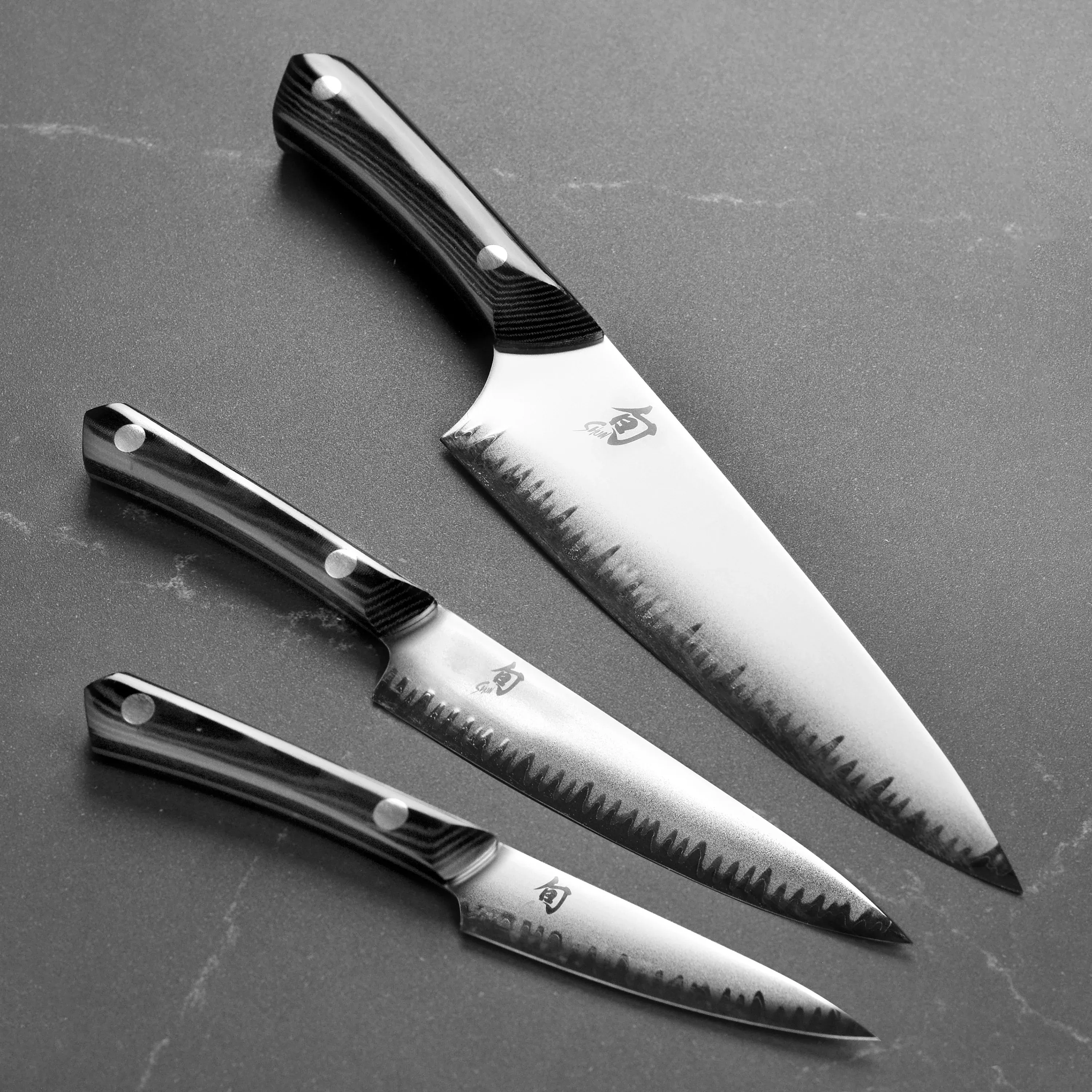 shun-carbon-steel-knife-set-narukami-blue-2-3-piece-knife-set Shun Carbon Steel Knife Set - Narukami Blue #2 - 3 Piece Knife Set