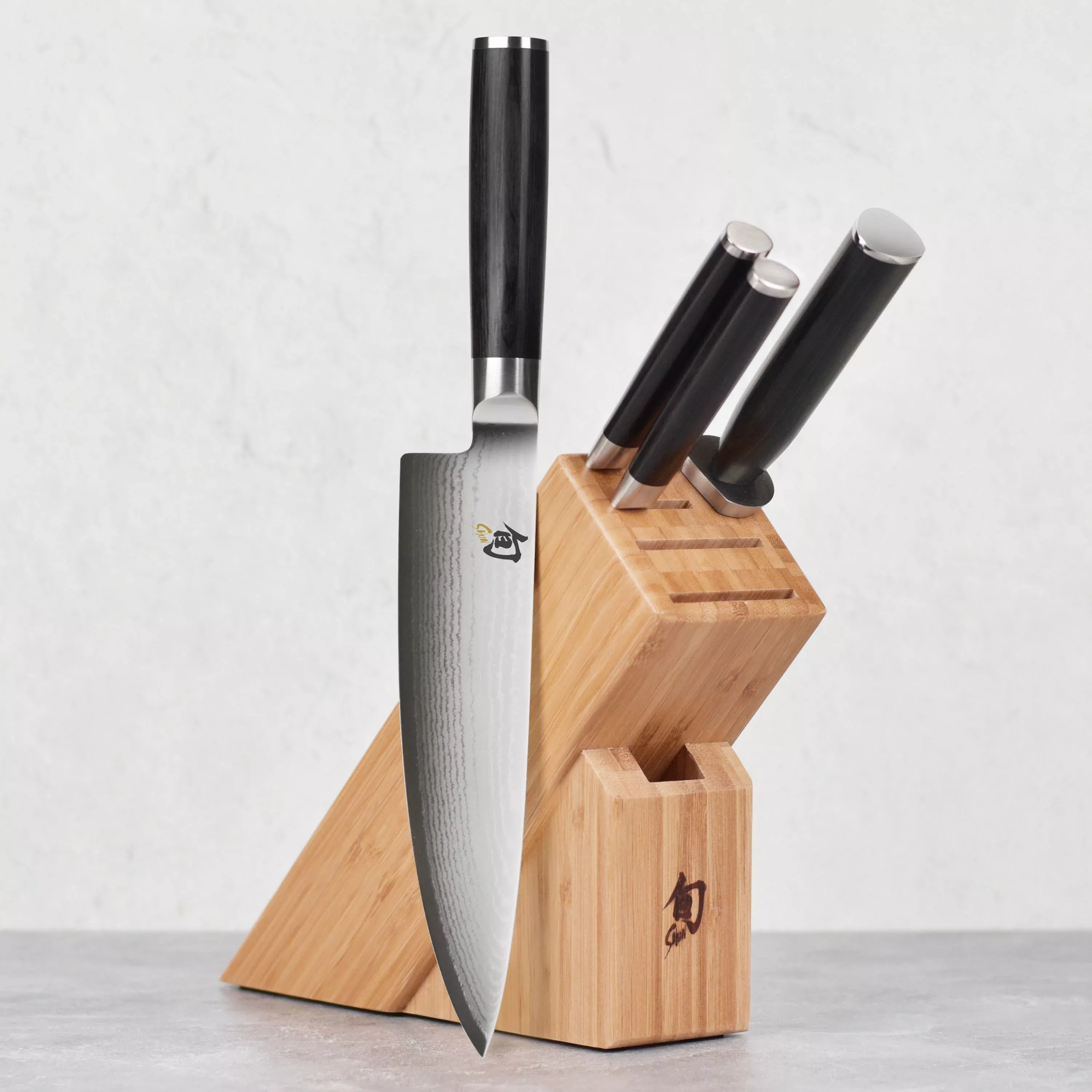 shun-classic-slimline-knife-block-set-5-piece Shun Classic Slimline Knife Block Set - 5 Piece