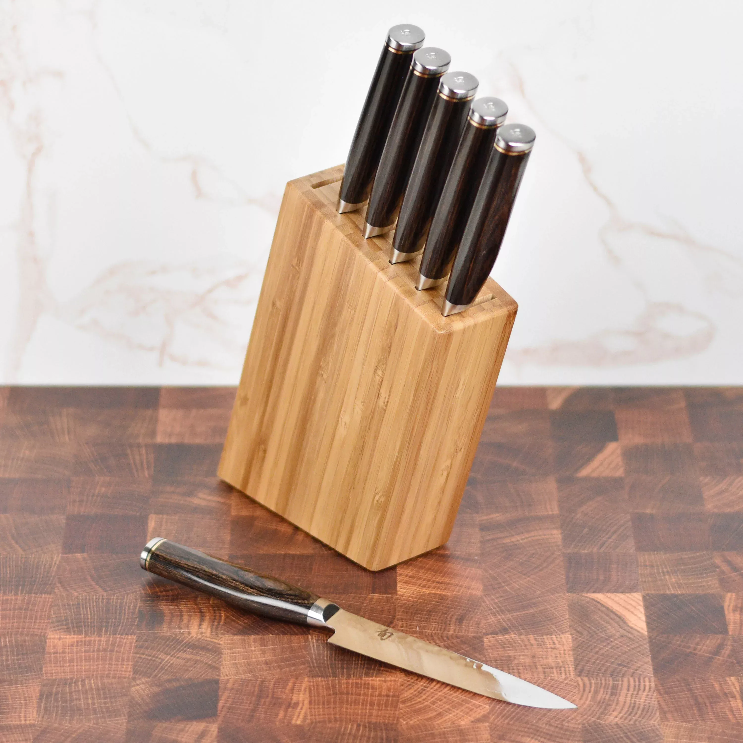 shun-premier-steak-knife-set-with-block-6-piece Shun Premier Steak Knife Set with Block - 6 Piece