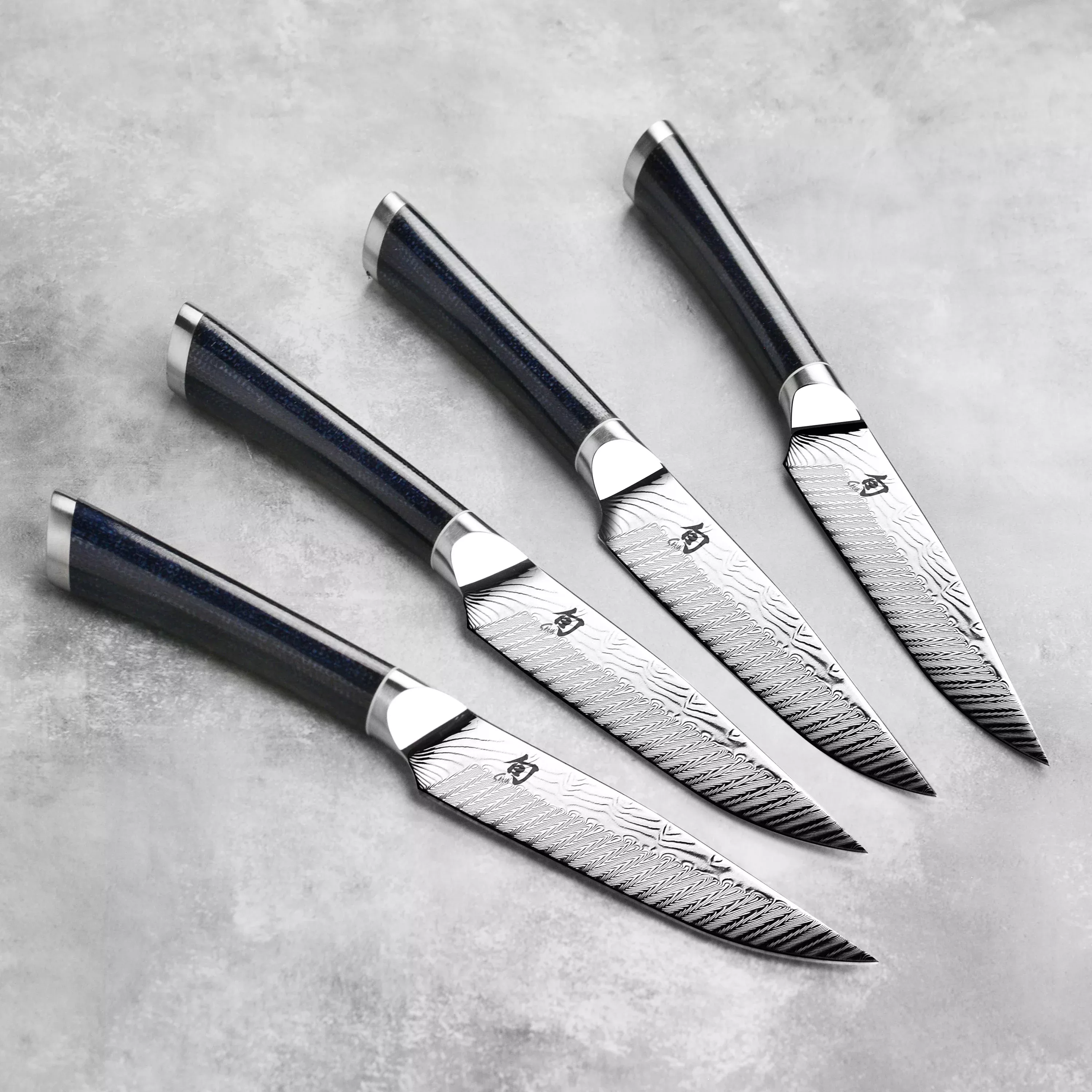 shun-shiranami-steak-knife-set-4-piece-dual-core-japanese-stainless-steel Shun Shiranami Steak Knife Set, 4 Piece, Dual Core Japanese Stainless Steel