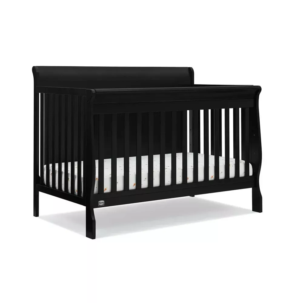 simmons-carter-6-in-1-convertible-crib-black-ebony-rebel Simmons Carter 6-in-1 Convertible Crib - Black Ebony – REBEL