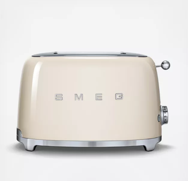smeg-2-slice-toaster-cream Smeg 2 Slice Toaster - Cream