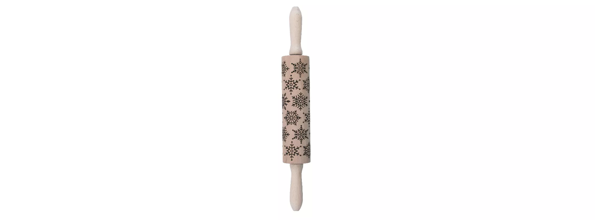 snowflake-rolling-pin Snowflake Rolling Pin