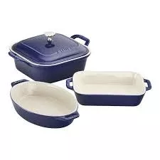 Staub 4-pc Mixed Baking Dish Set - Dark Blue