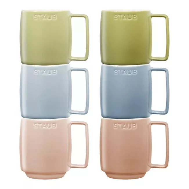 staub-ceramique-macaron-mug-set-6-350ml-mixed-colors STAUB Ceramique Macaron Mug Set of 6 / 350ml Mixed Colors