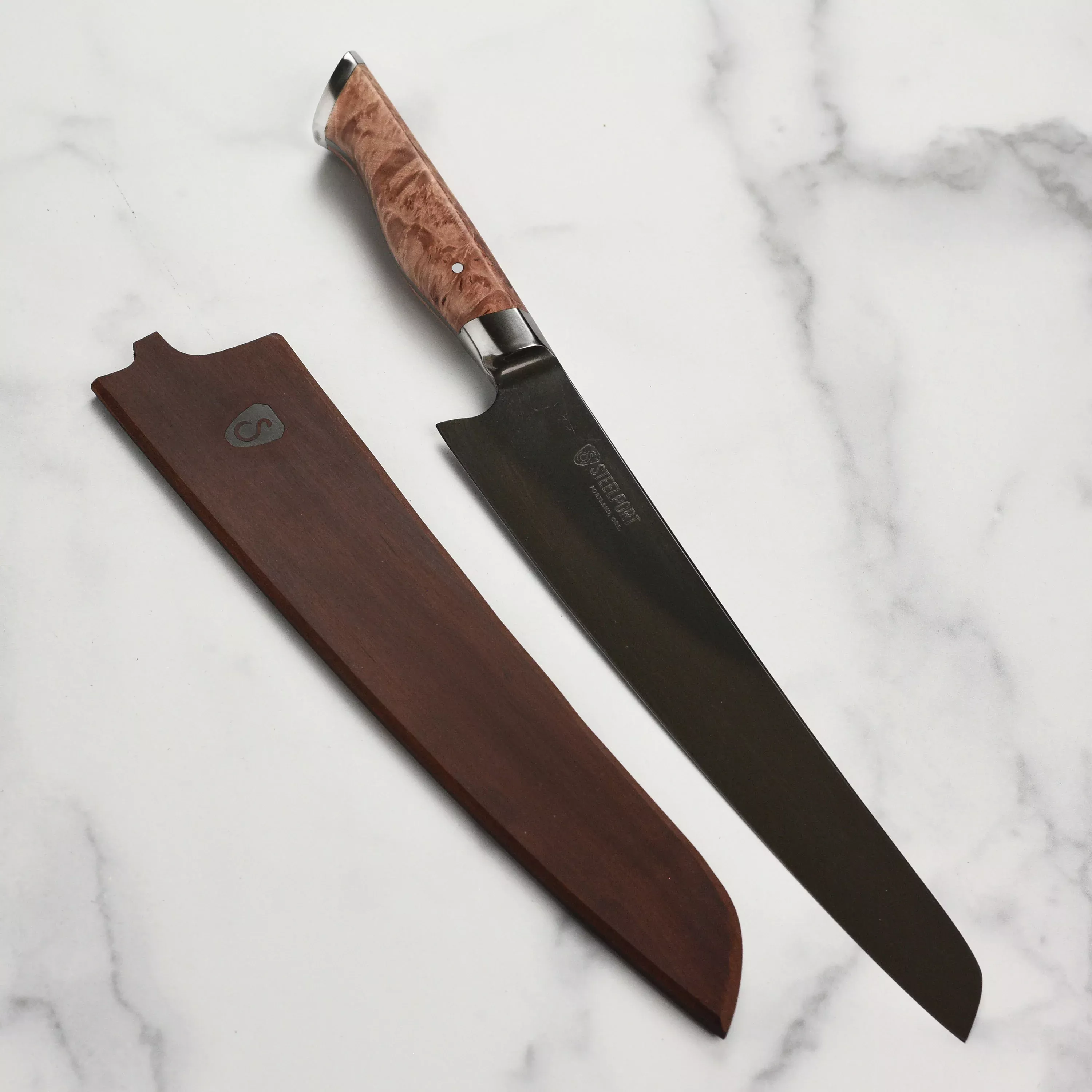 steelport-carbon-steel-slicing-knife-with-sheath-10 Steelport Carbon Steel Slicing Knife with Sheath - 10"