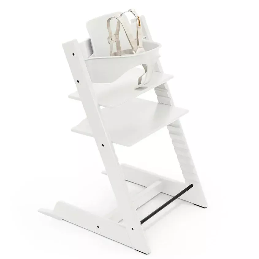 stokke-tripp-trapp-high-chair-2-with-adjustable-baby-set-white-rebel Stokke Tripp Trapp High Chair 2 with Adjustable Baby Set - White – REBEL