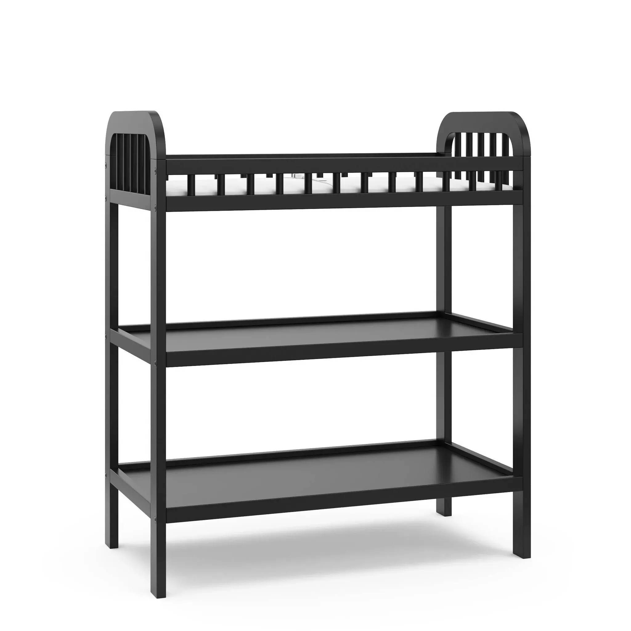 storkcraft-pasadena-changing-table-with-water-resistant-changing-pad-black-rebel Storkcraft Pasadena Changing Table with Water-Resistant Changing Pad - Black – REBEL