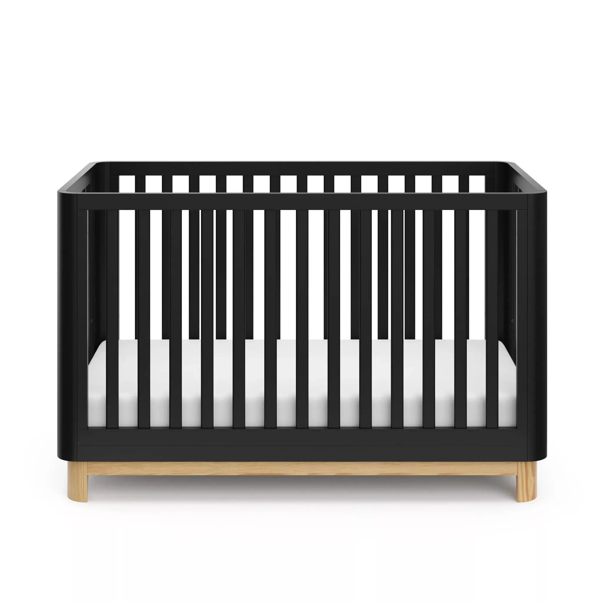 storkcraft-santos-3-in-1-convertible-crib-black-natural-rebel Storkcraft Santos 3-in-1 Convertible Crib - Black/Natural – REBEL