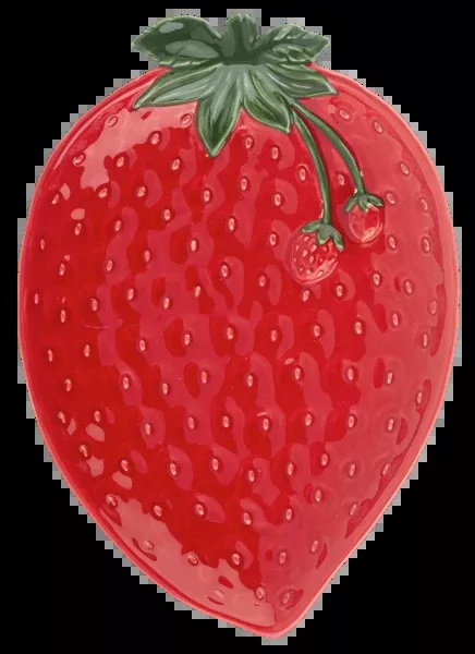 strawberry-dish-dark-red Strawberry Dish - Dark Red