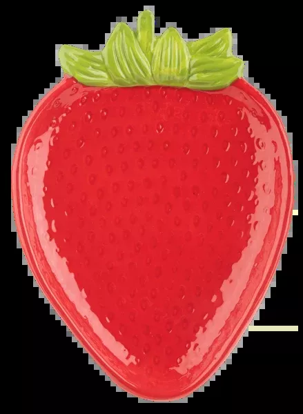 strawberry-plate-bright-red Strawberry Plate - Bright Red