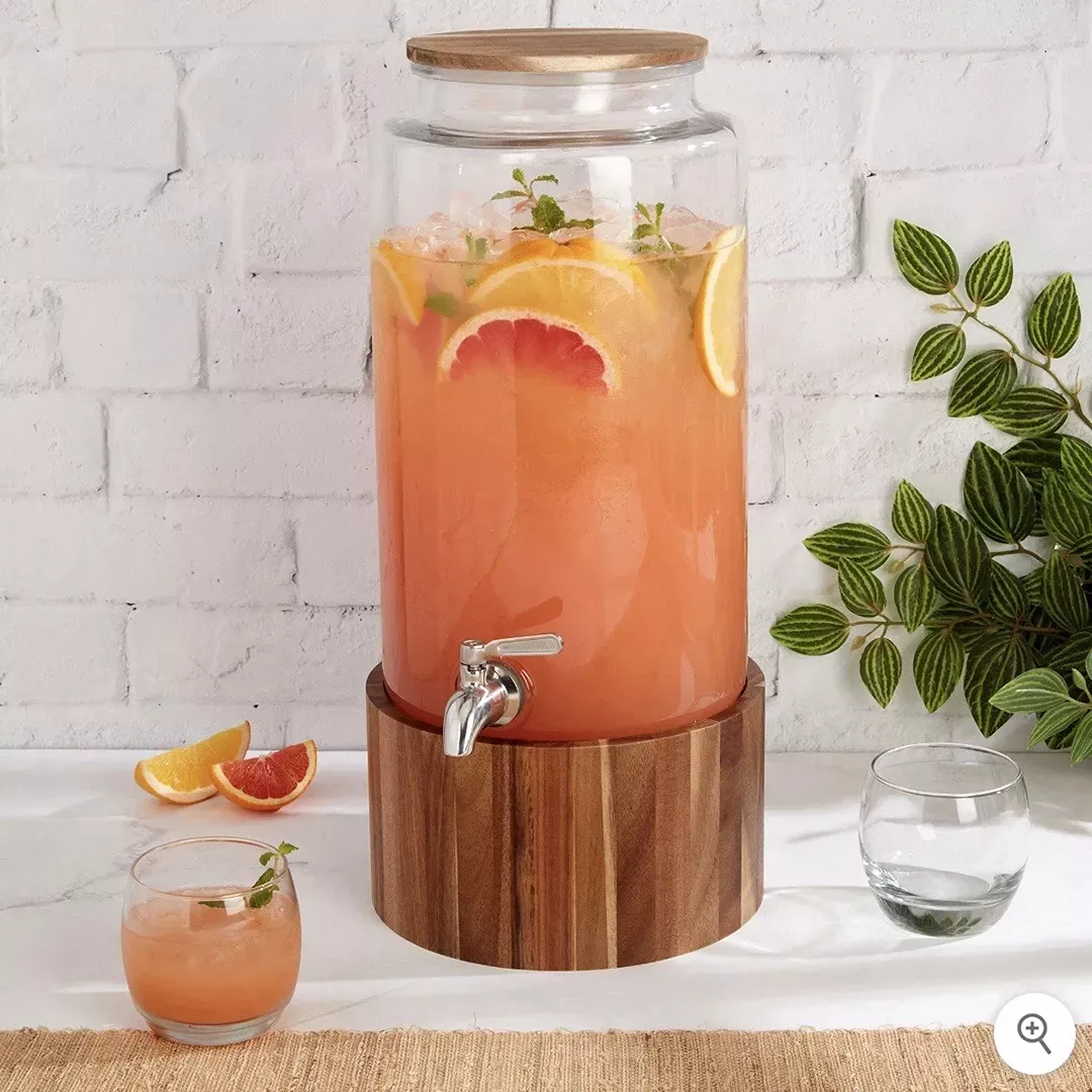 studio-tu-drinkware-glass-drink-dispenser-with-acacia-wood-stand-rebel Studio tu drinkware Glass Drink Dispenser With Acacia Wood Stand – REBEL