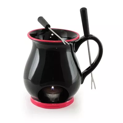 swissmar-indulge-4-pc-chocolate-fondue-mug-set-black Swissmar Indulge 4 Pc Chocolate Fondue Mug Set Black