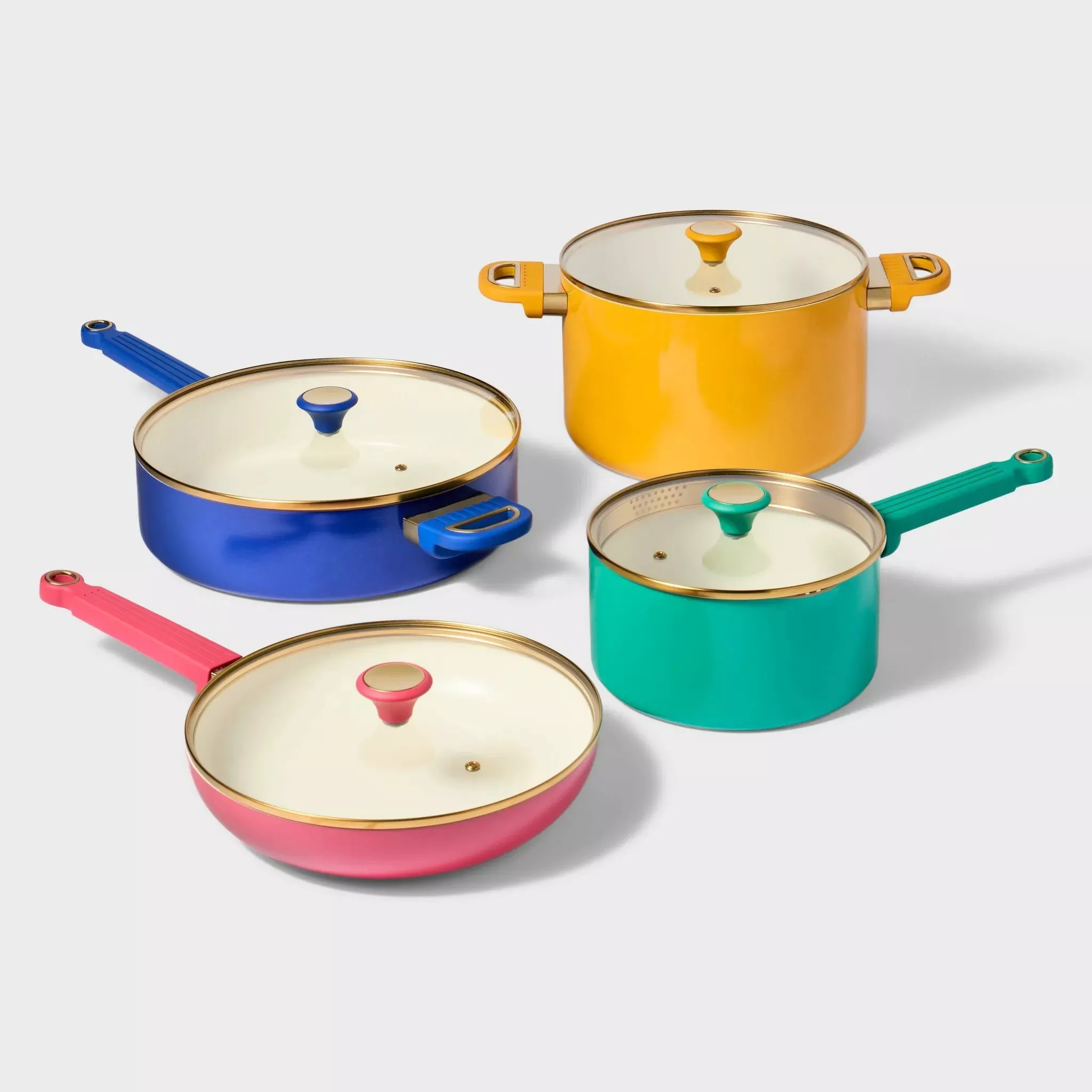 tabitha-brown-target-8pc-aluminum-ceramic-cookware-set-nonstick-induction-safe-m Tabitha Brown for Target 8pc Aluminum Ceramic Cookware Set - : Nonstick, Induction Safe, Multicolor, 1-Year Warranty – REBEL