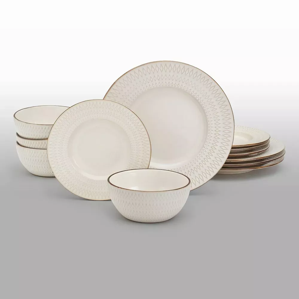 tabletops-unlimited-12-pc-stoneware-dinnerware-set-beige-rebel TABLETOPS UNLIMITED 12-pc. Stoneware Dinnerware Set - Beige – REBEL