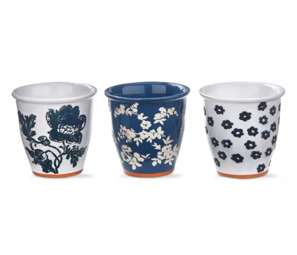 Tag Herb Pot - Cottage Floral Asst.