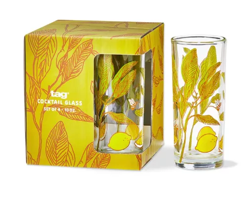 tag-multi-lavender-honey-lemon-drinks-glass-s-4 Tag Multi LAVENDER & HONEY LEMON DRINKS GLASS S/4