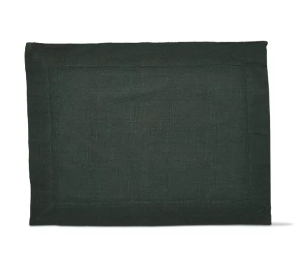 tag-threads-slub-placemat-dark-green Tag Threads Slub Placemat - Dark Green