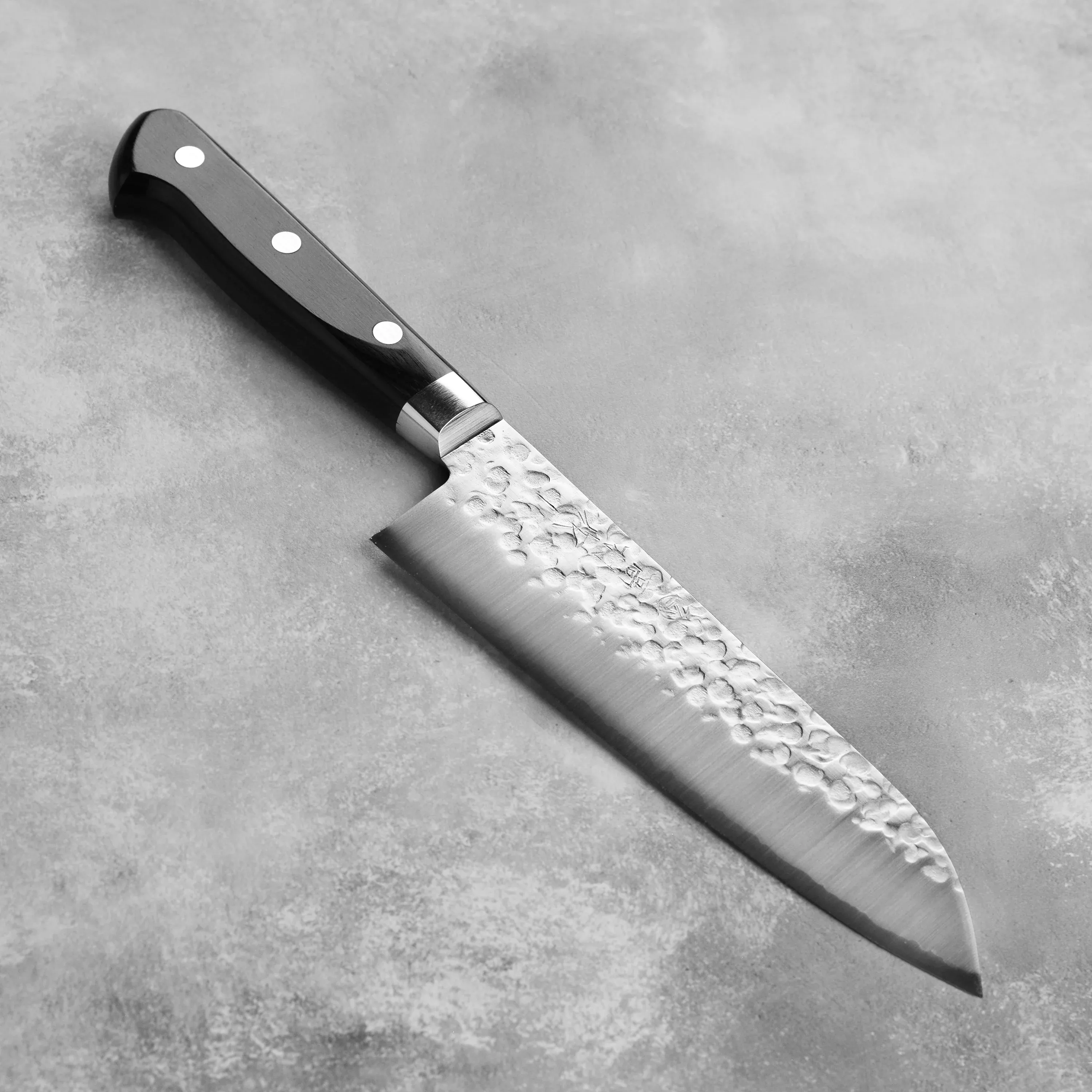 takamura-hamono-santoku-knife-vg10-tsuchime-6-7 Takamura Hamono Santoku Knife, VG10 Tsuchime, 6.7"