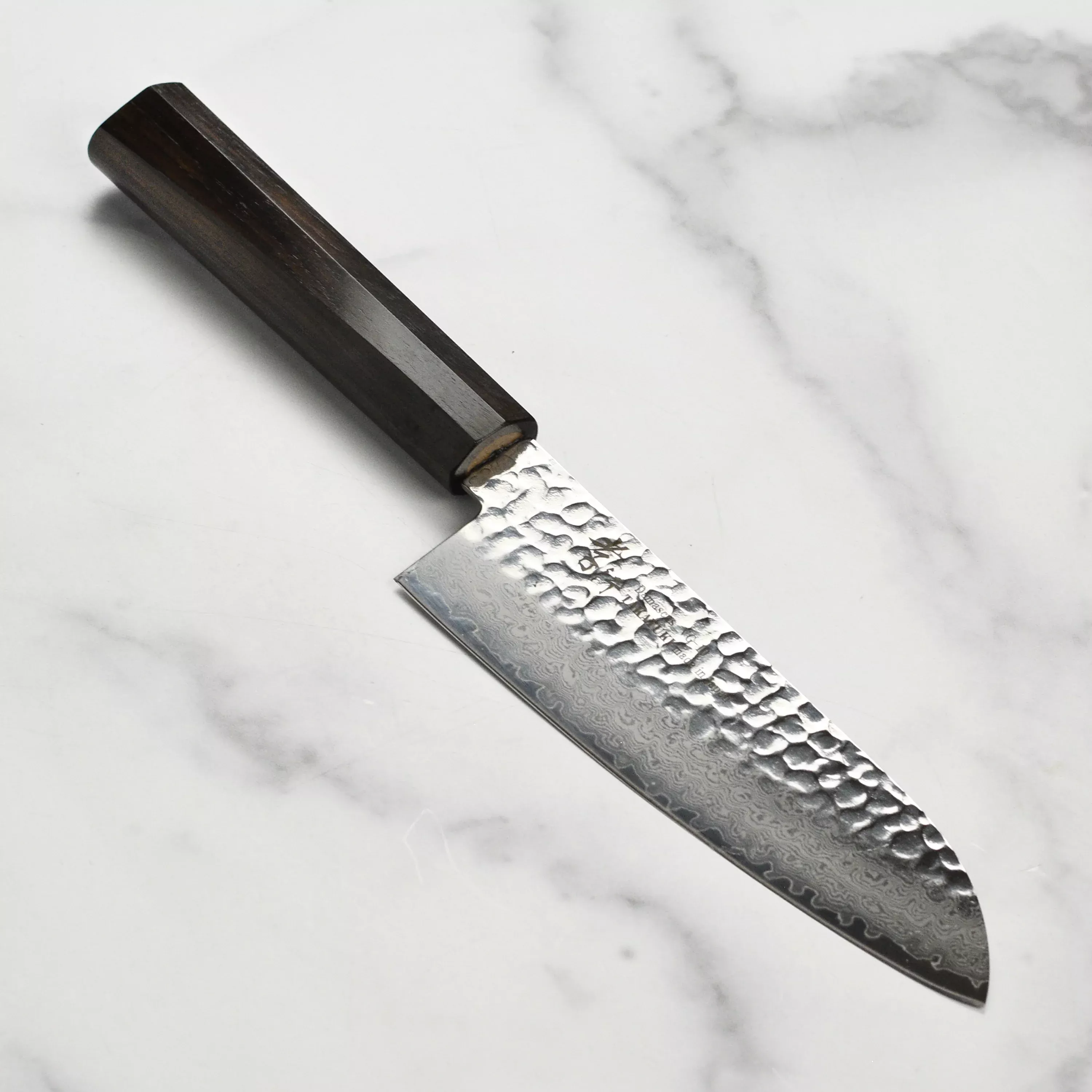 takayuki-tsuchime-damascus-santoku-6-7 Takayuki Tsuchime Damascus Santoku - 6.7"