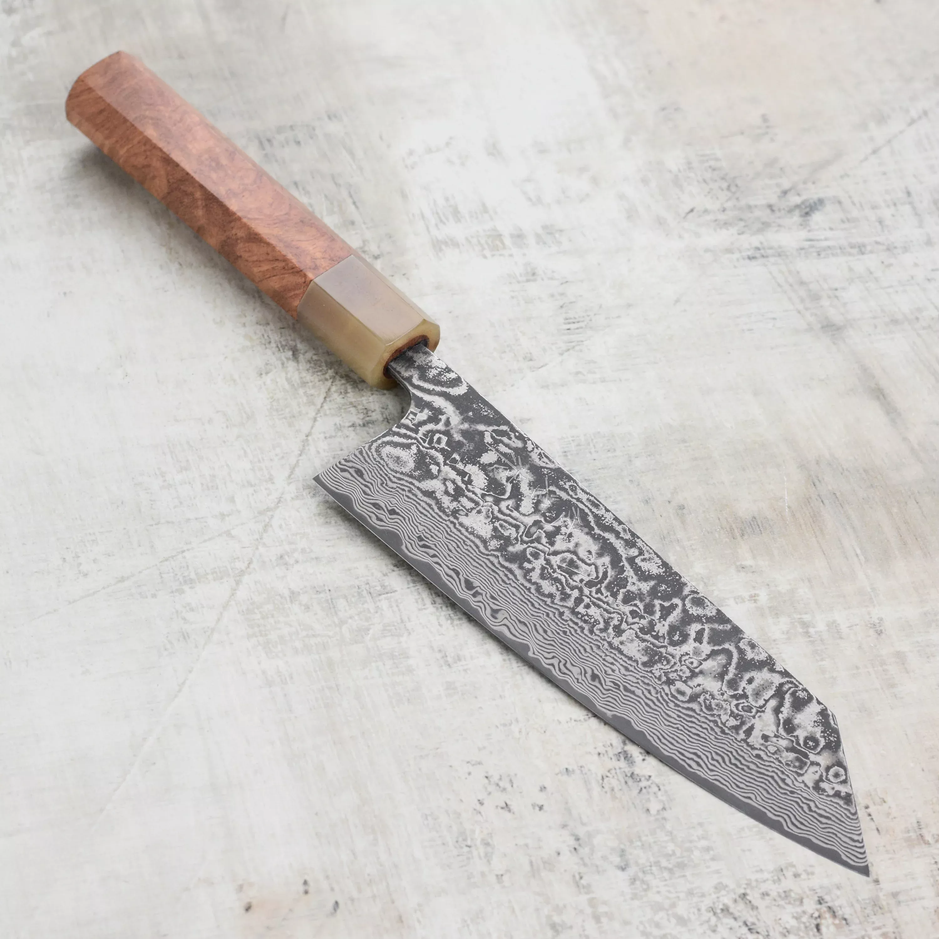 takeshi-saji-sg2-black-damascus-bunka-japanese-knife-170mm-6-7 Takeshi Saji SG2 Black Damascus Bunka Japanese Knife, 170mm (6.7")