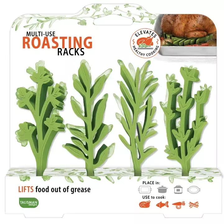 talisman-design-roasting-rack-set-4 Talisman Design Roasting Rack Set/4