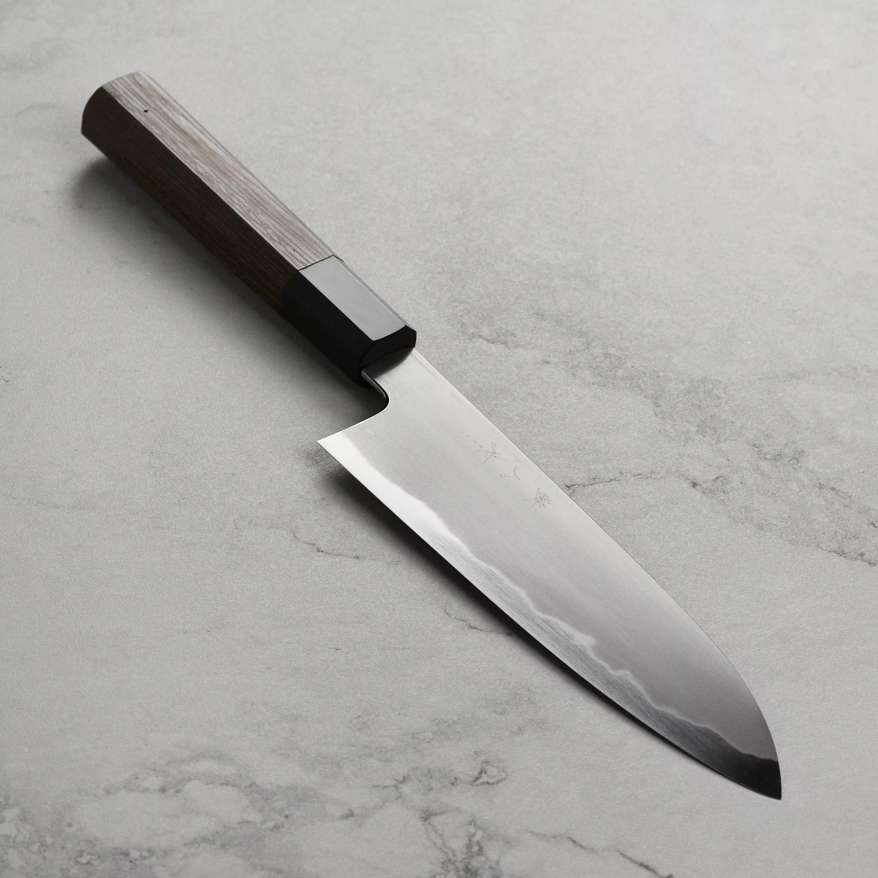 tetsujin-so-kasumi-santoku-knife-180mm-7-aogami-2-blue-carbon-steel Tetsujin So Kasumi Santoku Knife, 180mm (7"), Aogami #2 Blue Carbon Steel