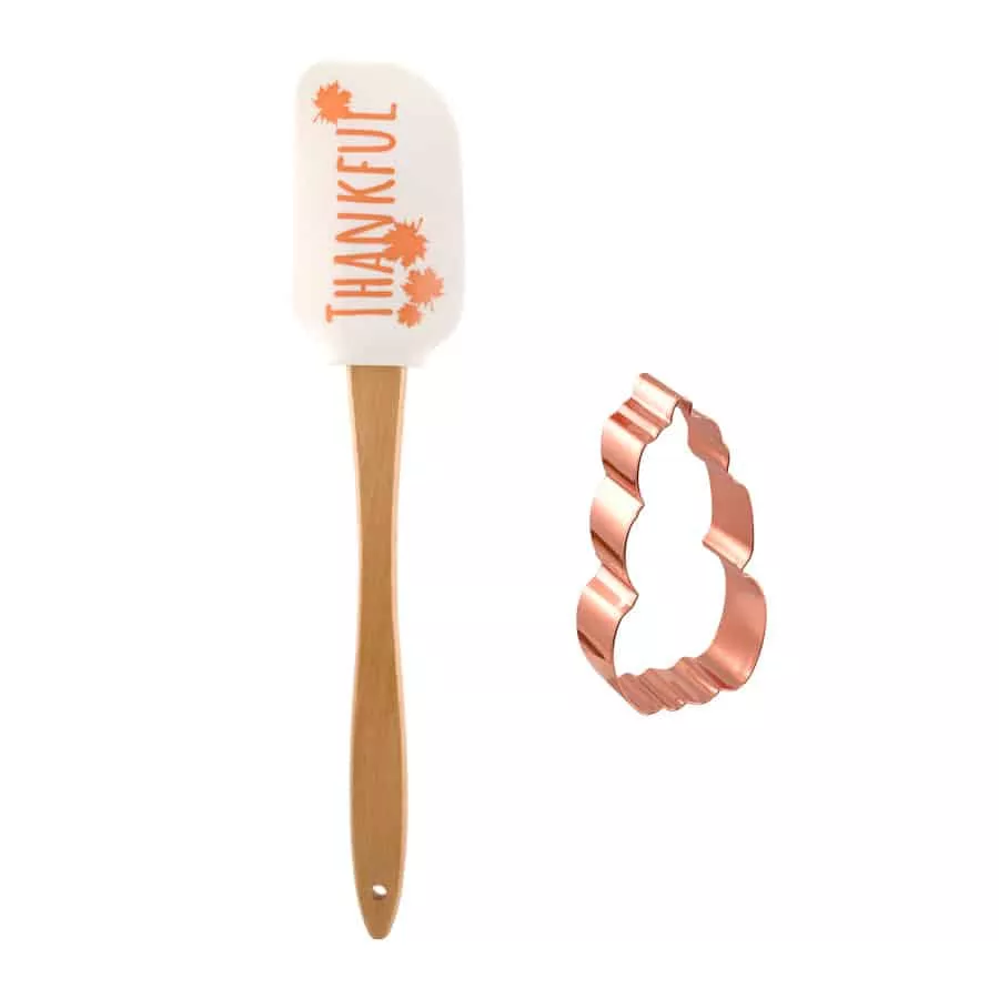 thankful-2-pc-spatula-set-with-cookie-cutter-gift-set Thankful 2 Pc Spatula Set with Cookie Cutter Gift Set