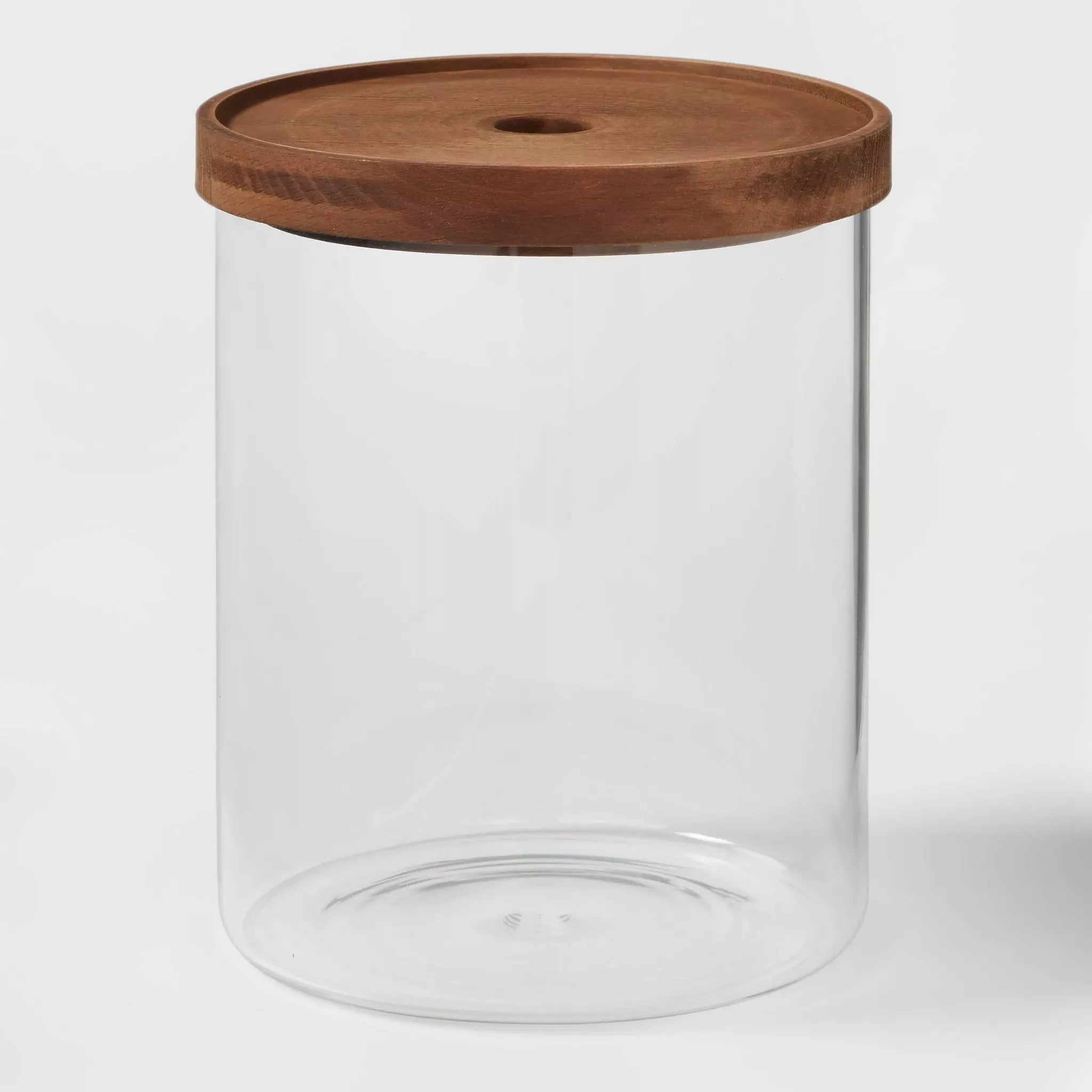 threshold-105oz-glass-storage-canister-with-wood-lid-threshold-rebel Threshold 105oz Glass Storage Canister with Wood Lid - Threshold™ – REBEL