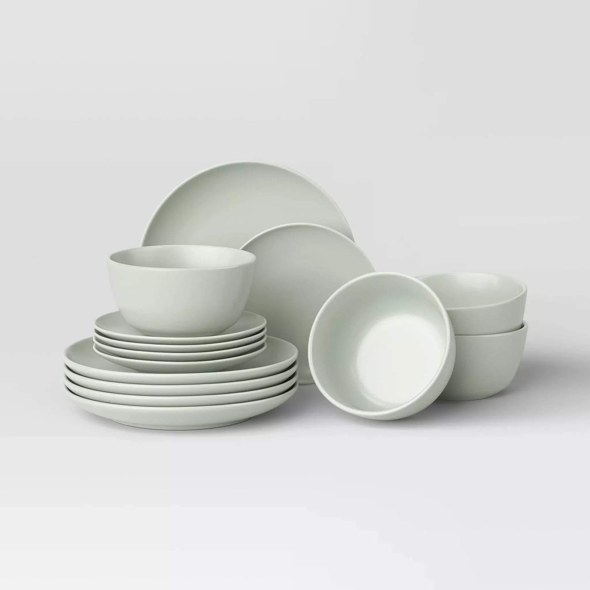 threshold-12pc-stoneware-avesta-dinnerware-set-light-green-see-description-rebel Threshold 12pc Stoneware Avesta Dinnerware Set- Light Green (See Description) – REBEL