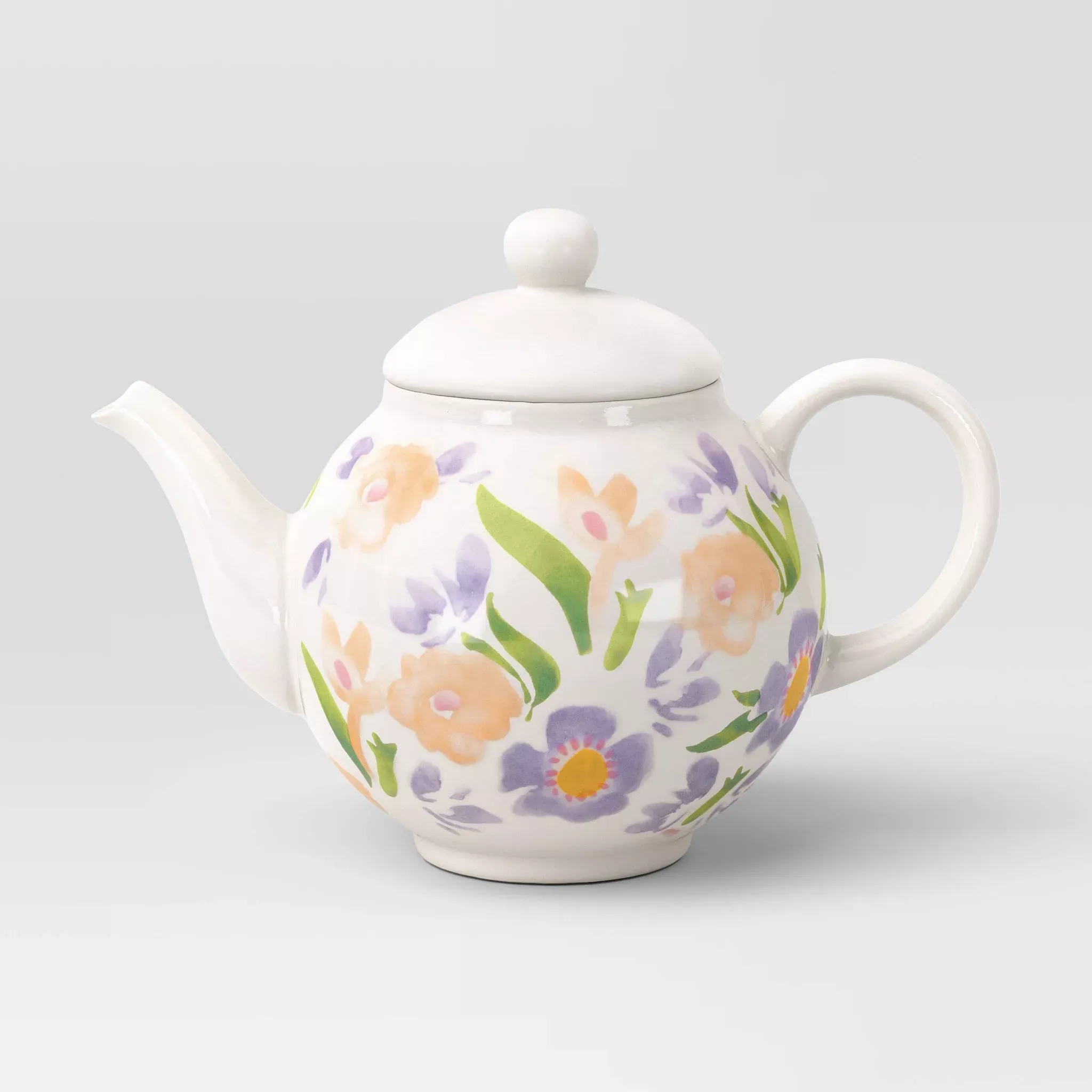 threshold-40-fl-oz-stoneware-floral-tea-pot-rebel Threshold 40 fl oz Stoneware Floral Tea Pot – REBEL