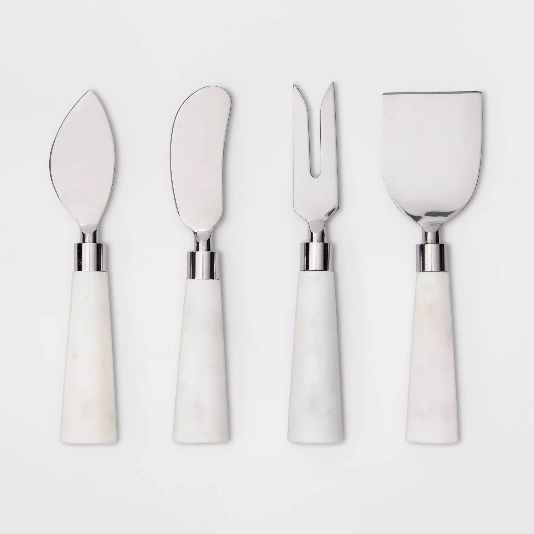 threshold-4pk-stainless-steel-cheese-knives-marble-white-rebel Threshold 4pk Stainless Steel Cheese Knives- Marble White – REBEL