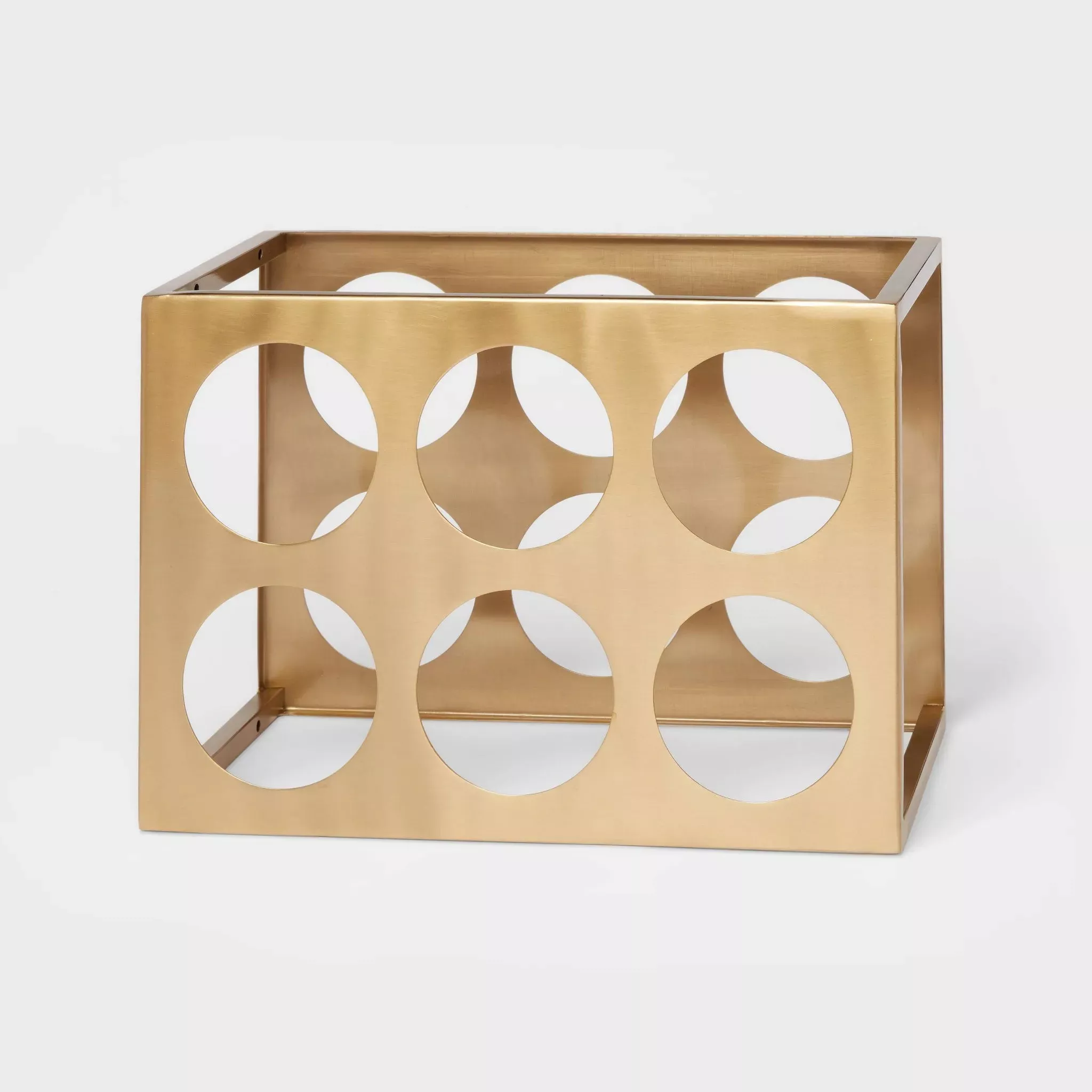 threshold-delavan-collection-6-bottle-metal-stand-wine-rack-gold-rebel Threshold Delavan Collection 6-Bottle Metal Stand Wine Rack - Gold – REBEL