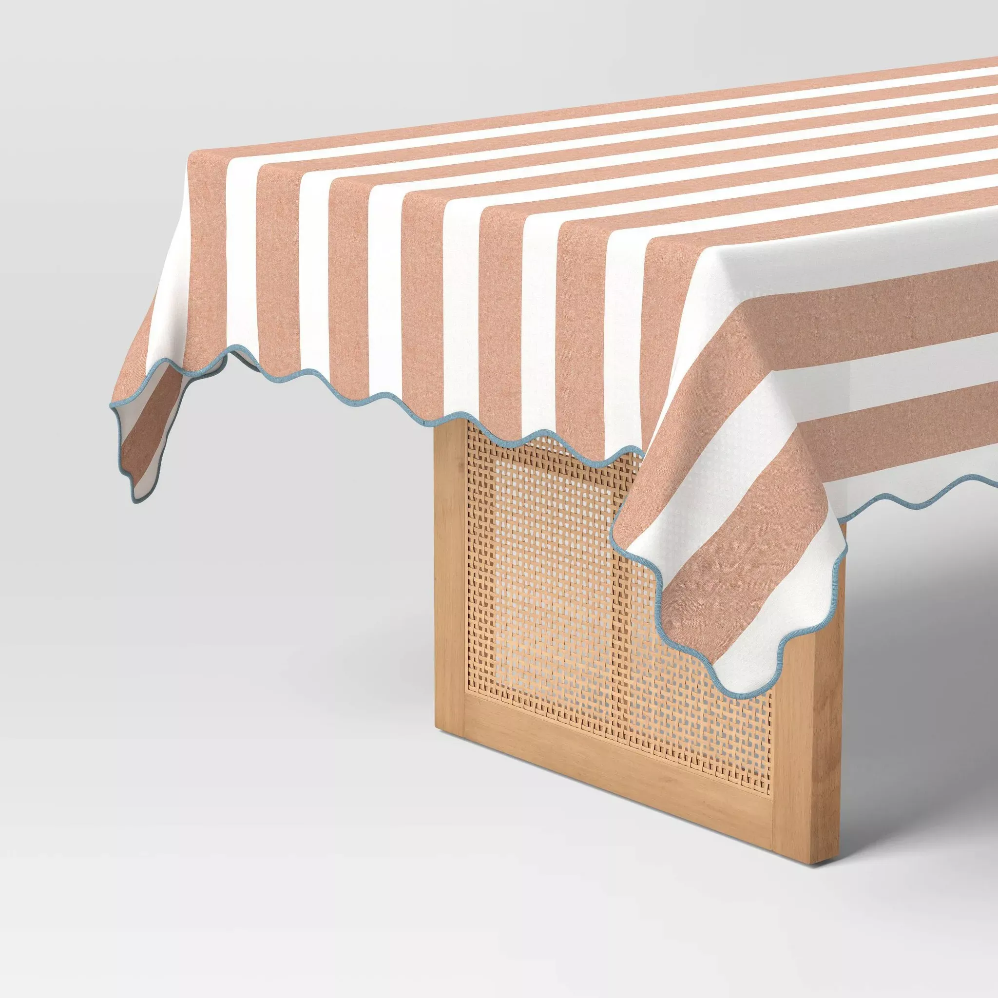 threshold-peach-coastal-striped-tablecloth-rebel Threshold Peach Coastal Striped Tablecloth – REBEL
