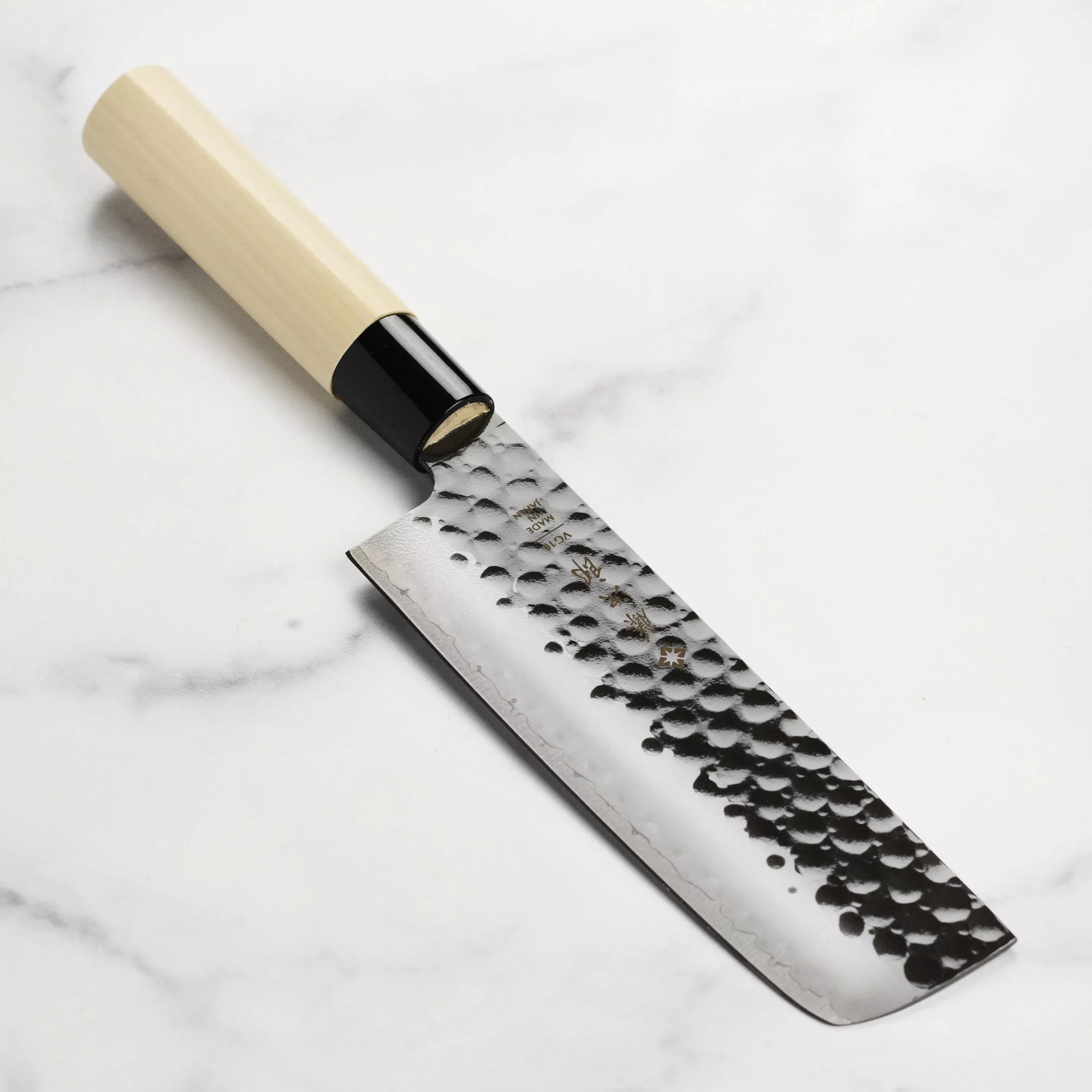 Tojiro Black Hammered Nakiri Knife - 6.5"