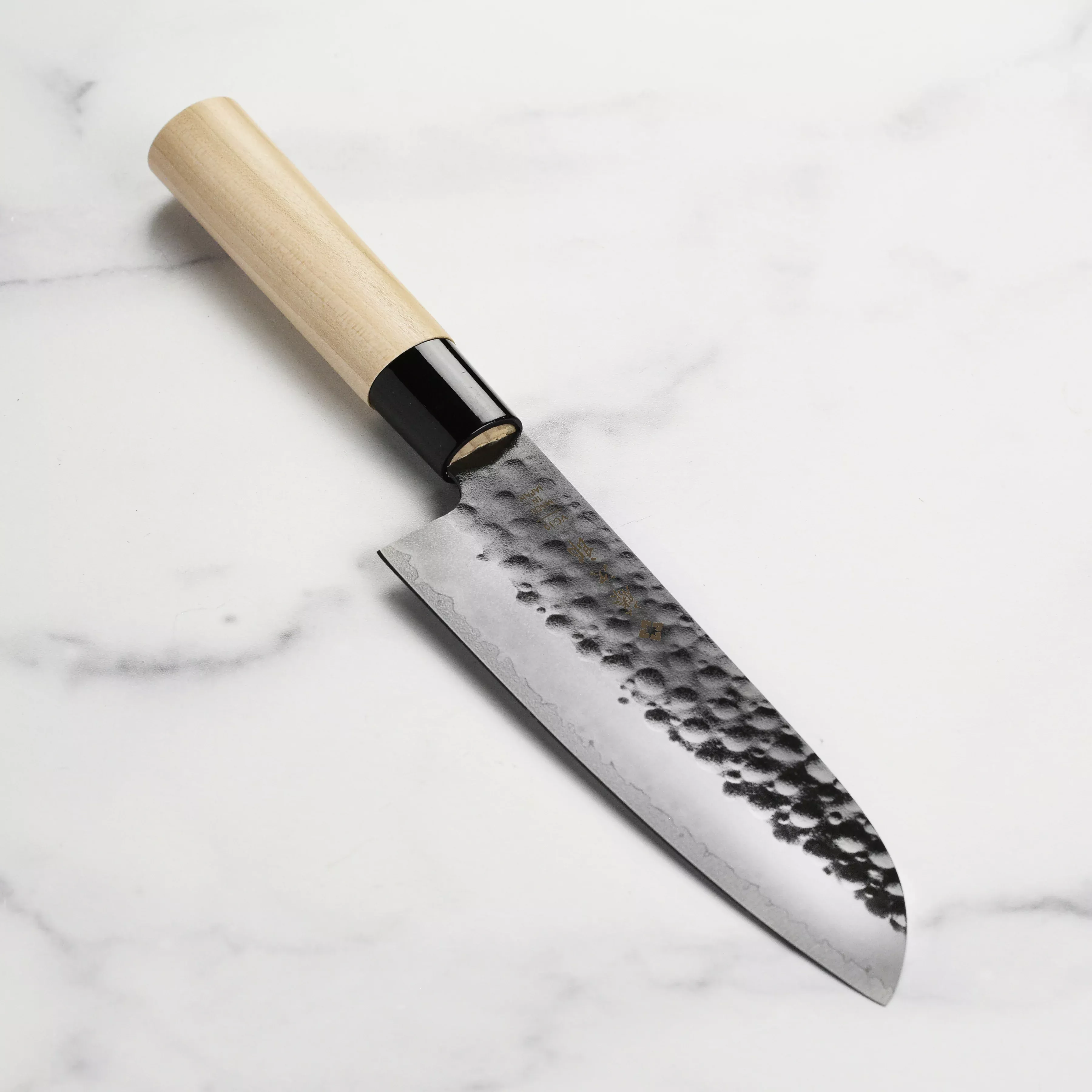 tojiro-black-hammered-santoku-knife-6-75 Tojiro Black Hammered Santoku Knife - 6.75"