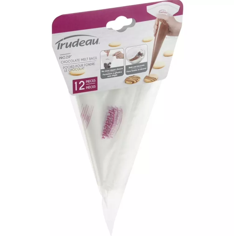 trudeau-set-12-pro-zip-choco-melt-bags-12 Trudeau Set/12 Pro.Zip Choco Melt Bags, 12"