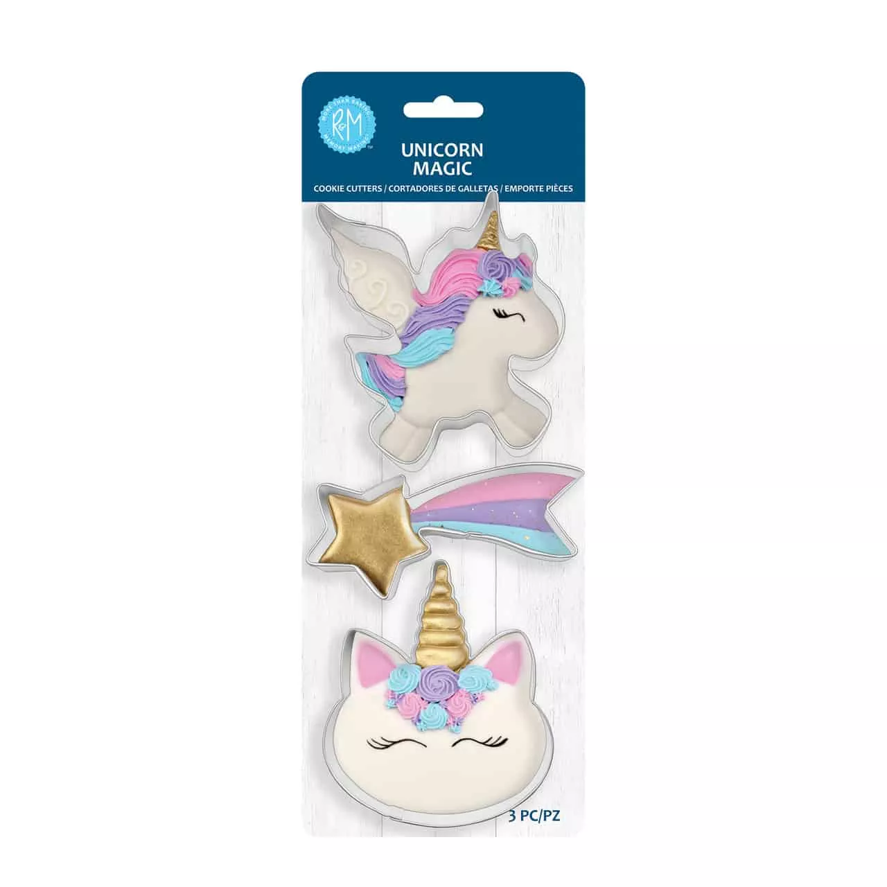unicorn-magic-3-pc-cookie-cutter-set Unicorn Magic 3 Pc Cookie Cutter Set