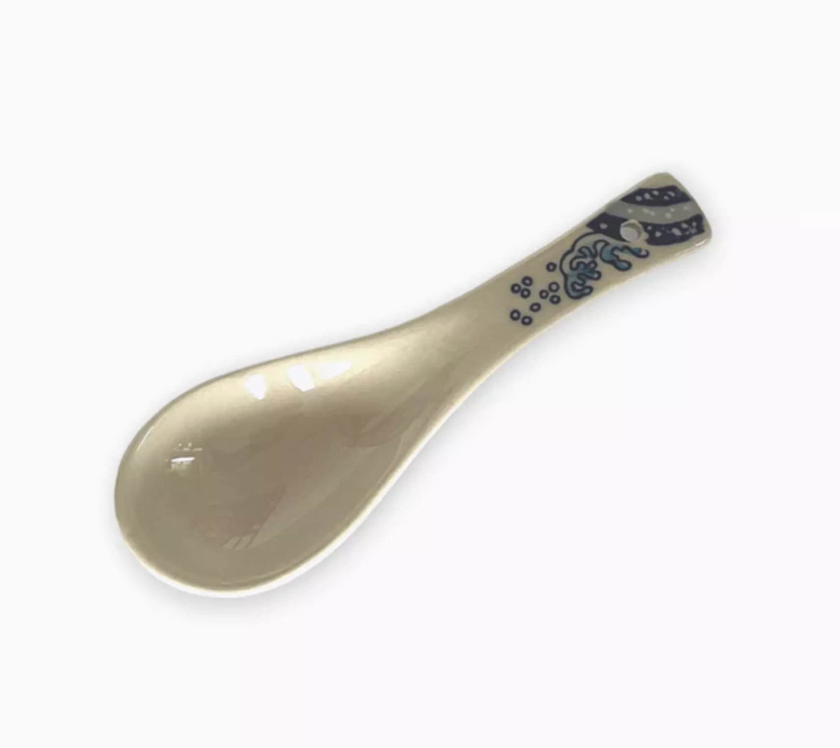 urban-tokyo-great-wave-5-5-l-porcelain-soup-spoon Urban Tokyo Great Wave 5.5"L Porcelain Soup Spoon